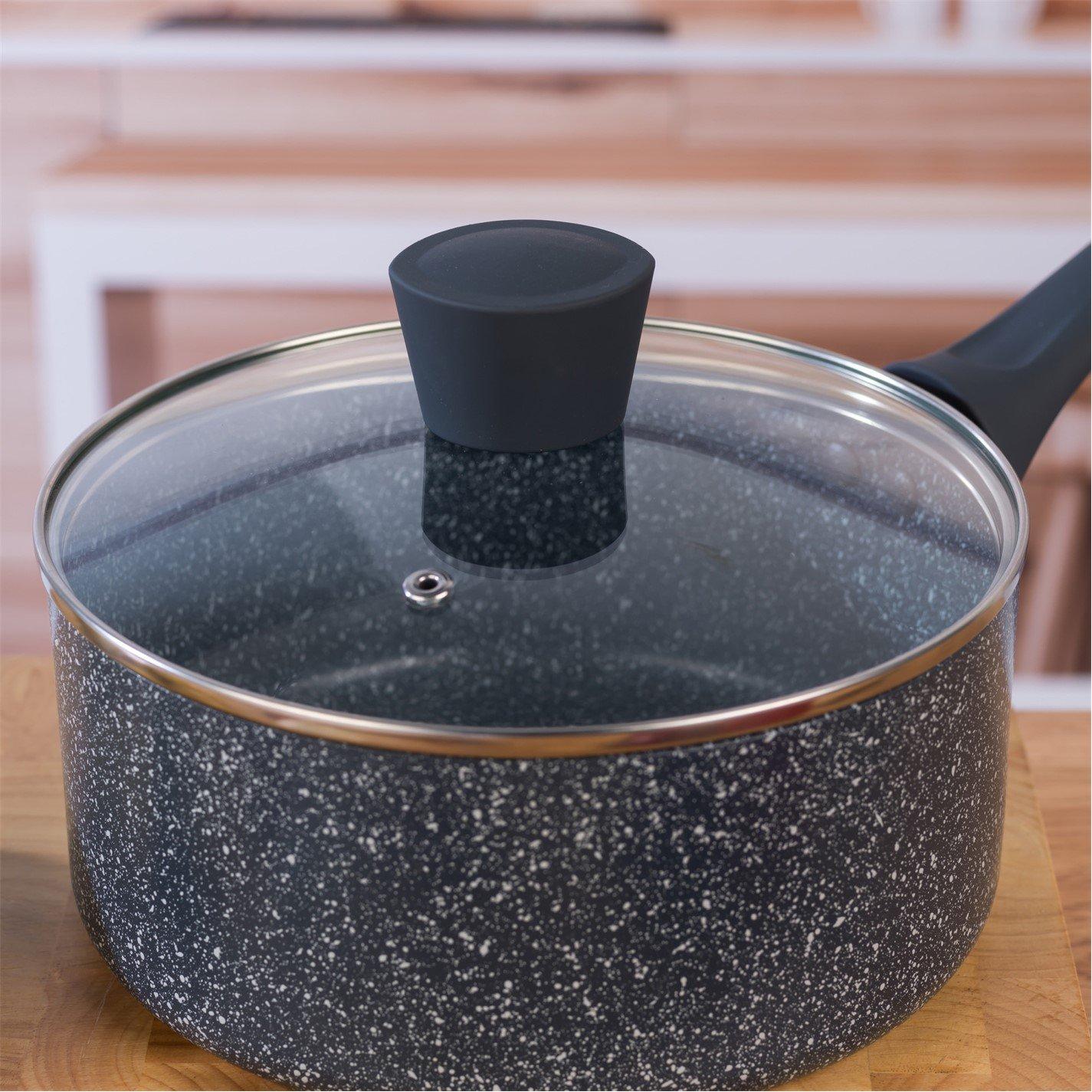 Grey - Russell Hobbs - 20cm Stone Saucepan 00 - 5