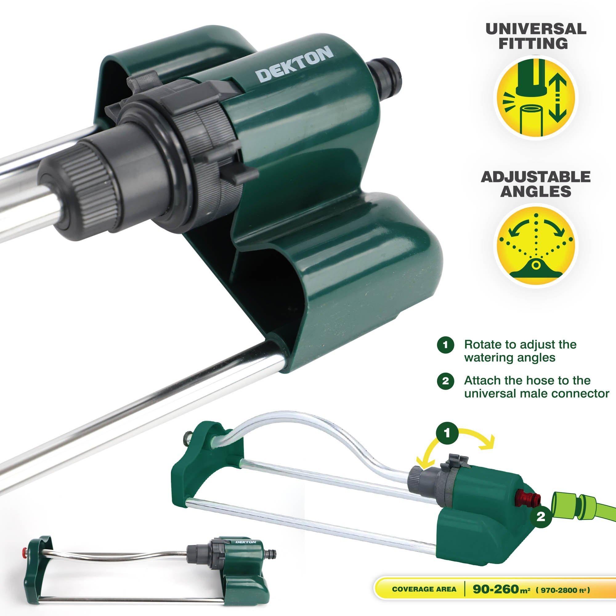 Zelena/Srebrna - Dekton - 18 Hole Oscillating Garden Sprinkler - 4