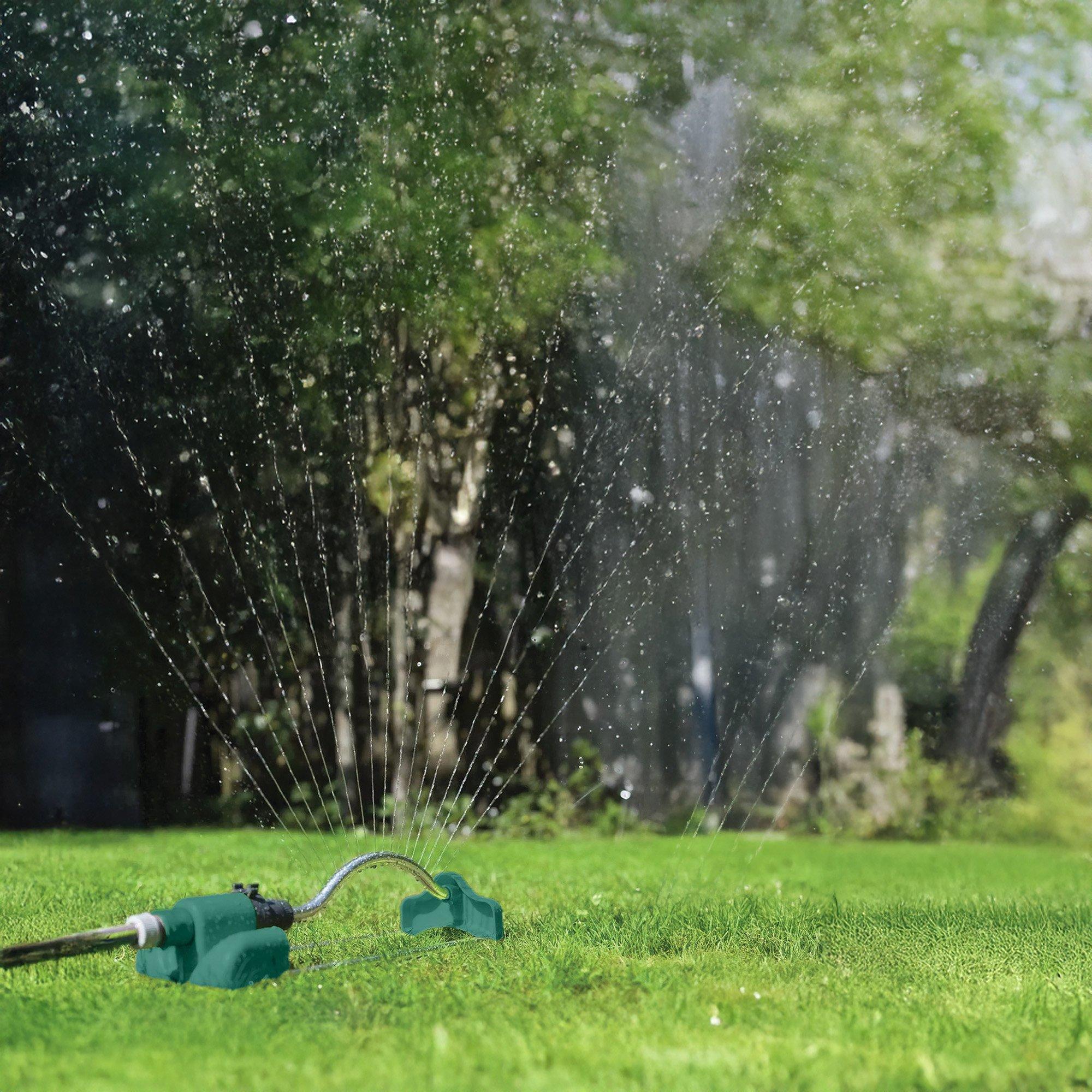 Zelena/Srebrna - Dekton - 18 Hole Oscillating Garden Sprinkler - 7