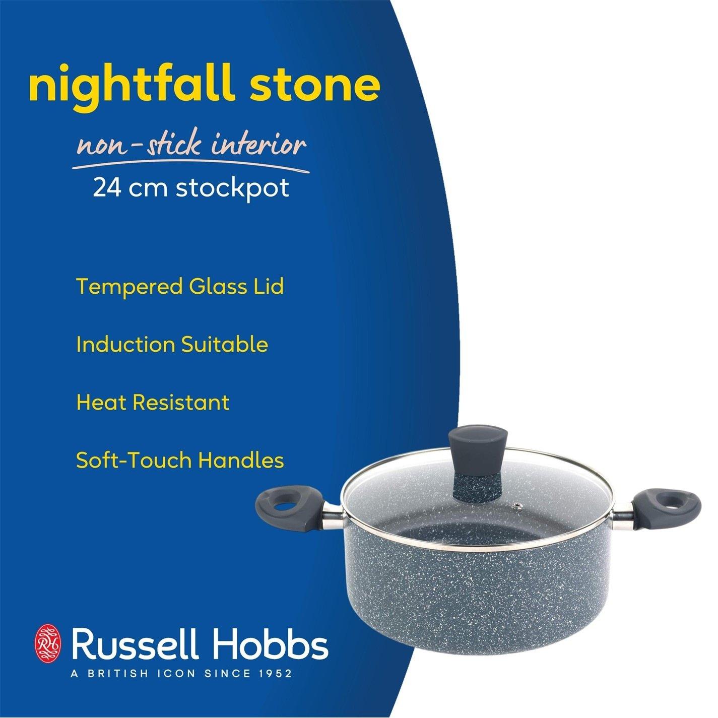 Grey - Russell Hobbs - 24cm Stone Stockpot 00 - 4