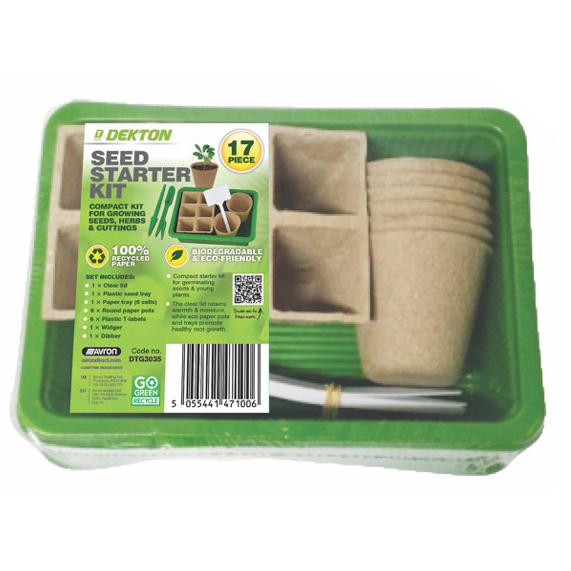 Dekton  17 Piece Seed Starter Kit - Green
