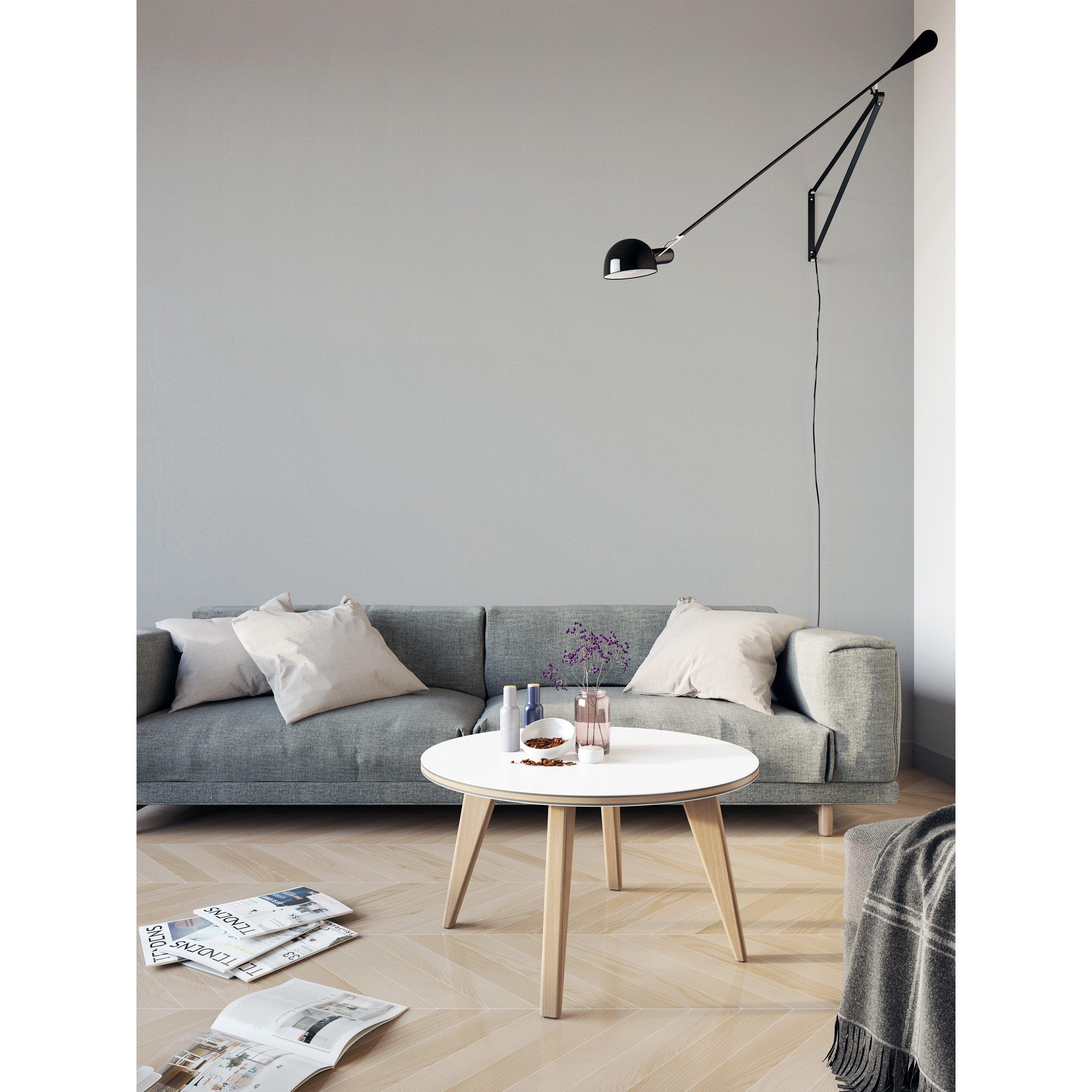 Grey - Design ID - DID Plain Silver Wallpaper - 2