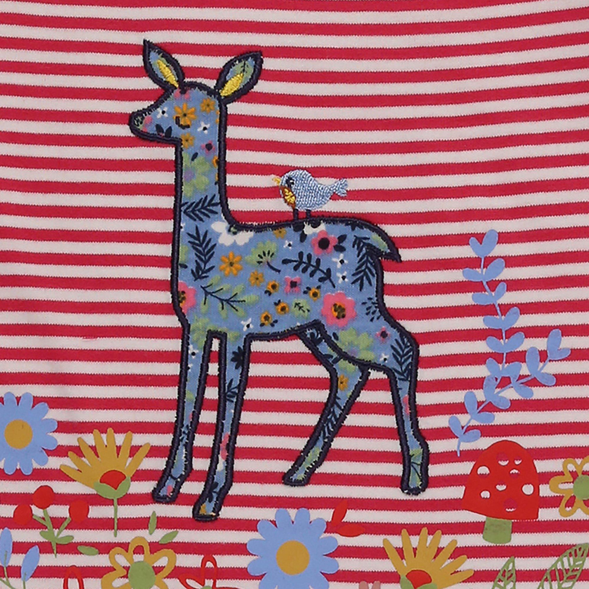 Pink - Lilly and Sid - Little Deer Baby Bodysuit - 4