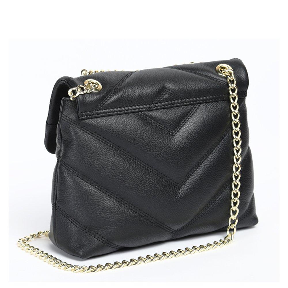 Zwart - Miso - Quilted Crossbody Bag Womens - 4