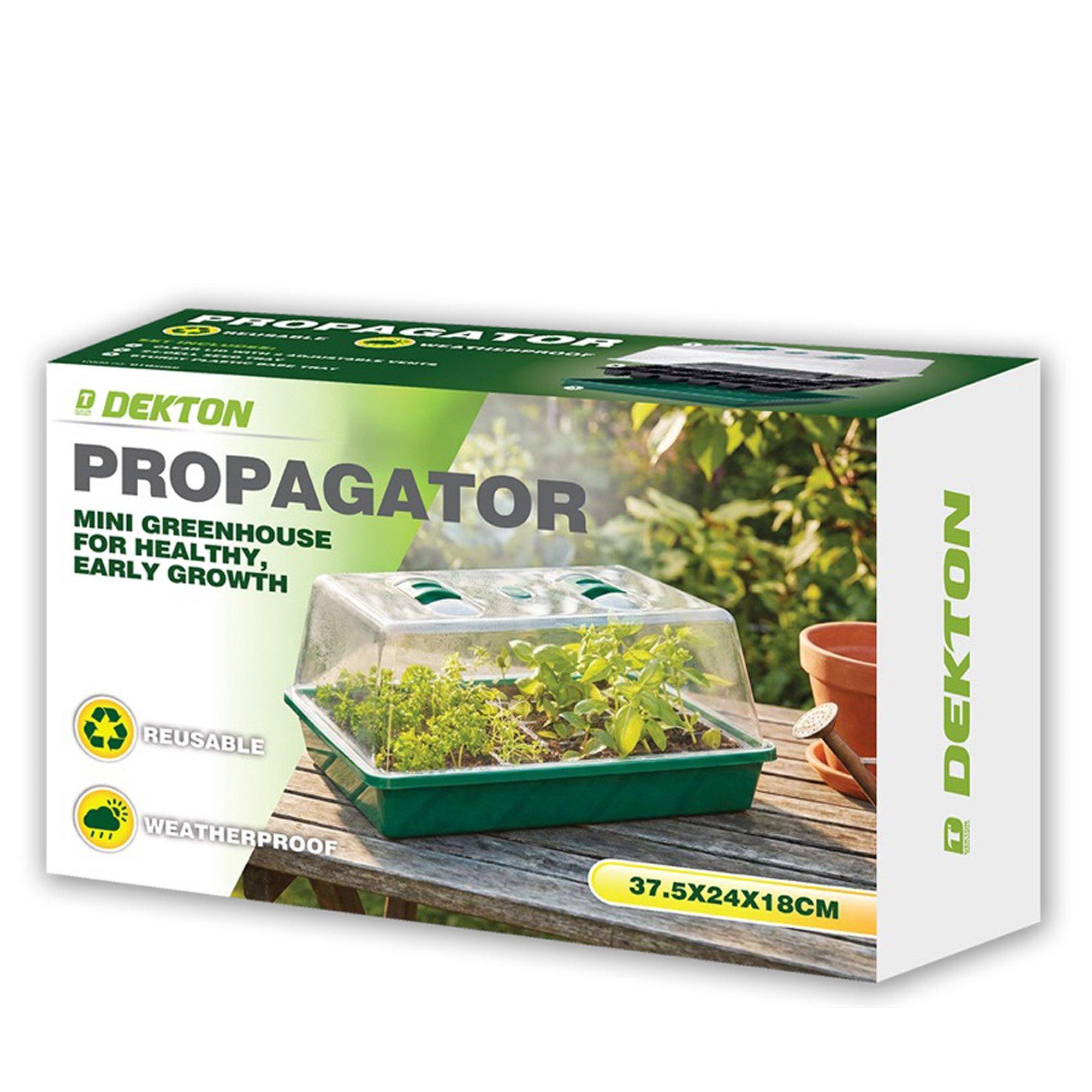 Green - Dekton - Propogator Plant Pot and Planter - 37.5cm x 24cm x 18cm - 1