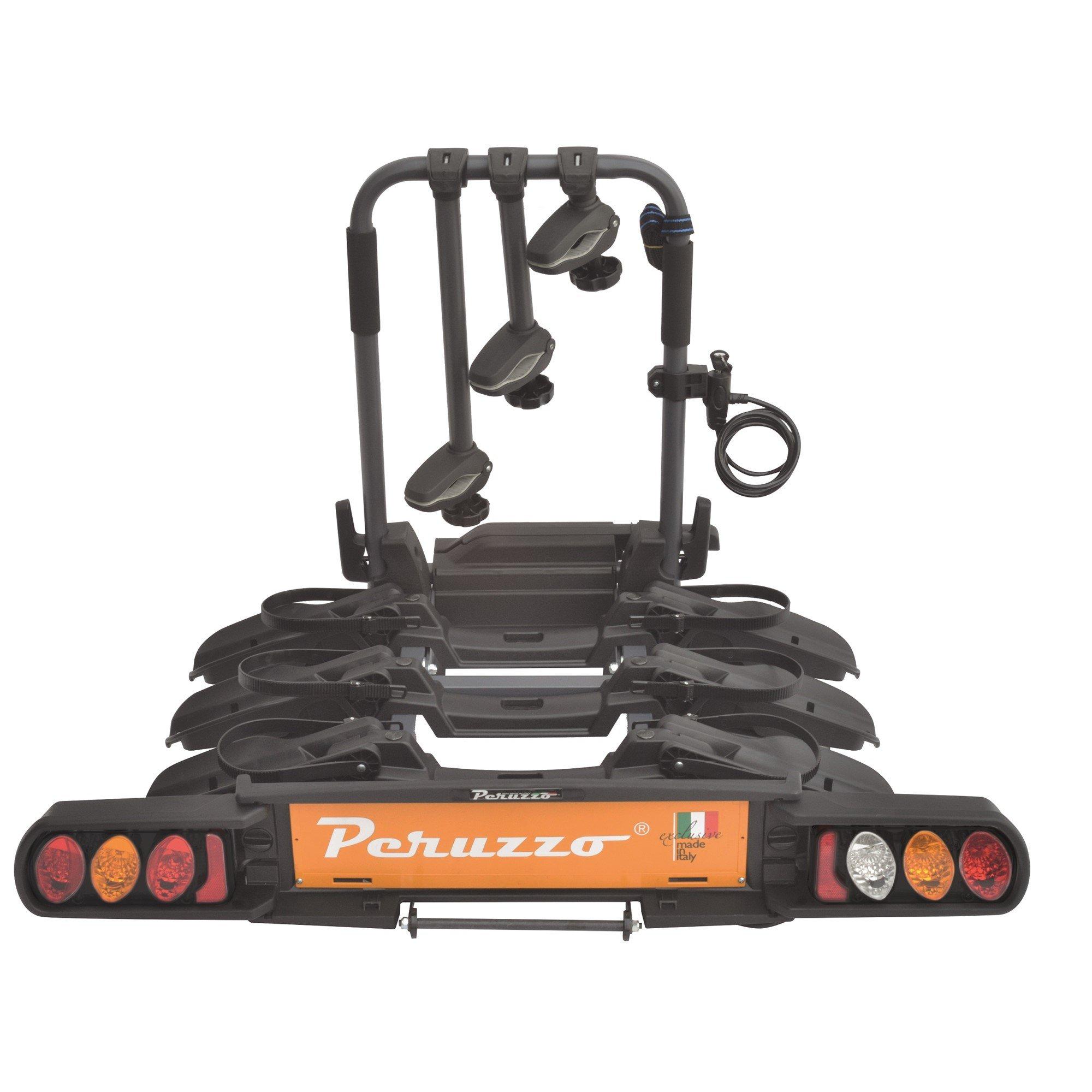 Black - PERUZZO - Peruzzo Pure Instinct Tow Bar 3 Bike Carrier - 1
