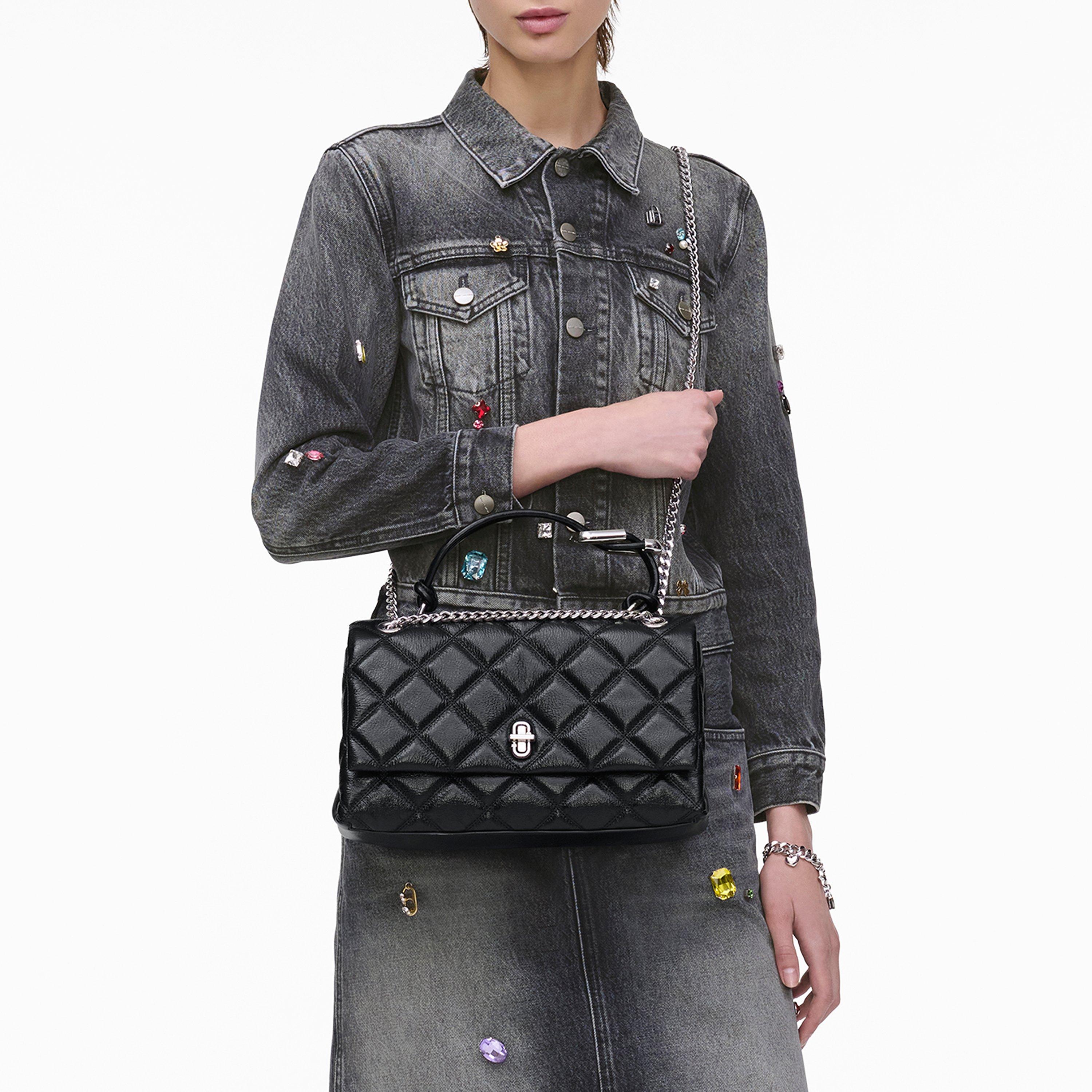 Black - Marc Jacobs - Women's Quilted Dual Convertible Shoulder Bag - 8