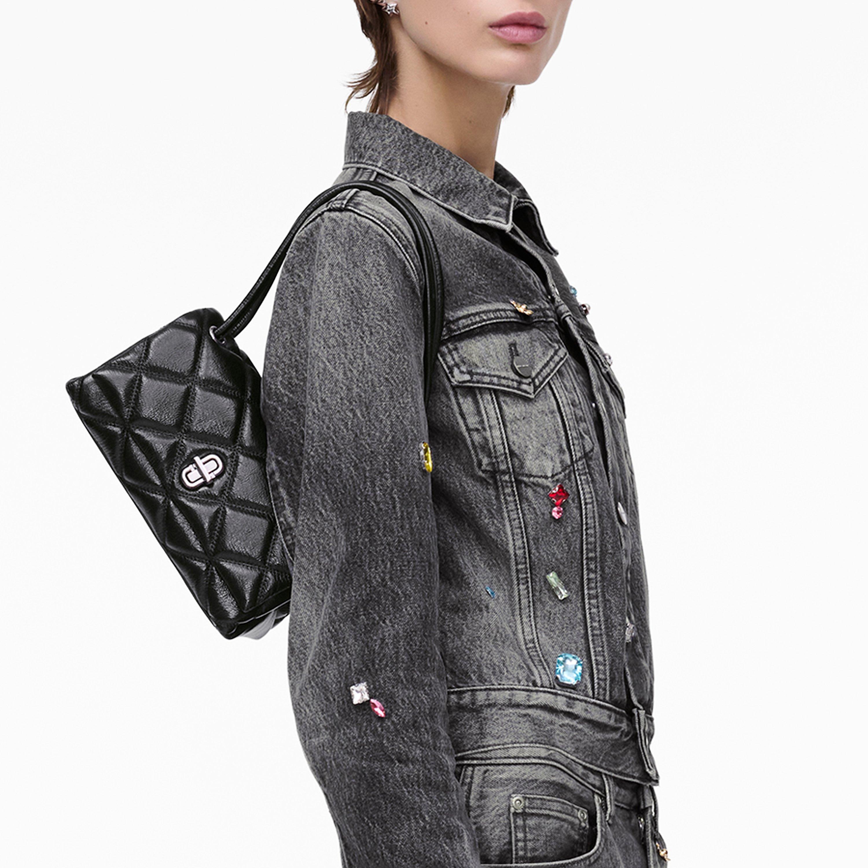 Black - Marc Jacobs - Women's Quilted Mini Dual Shoulder Bags - 2