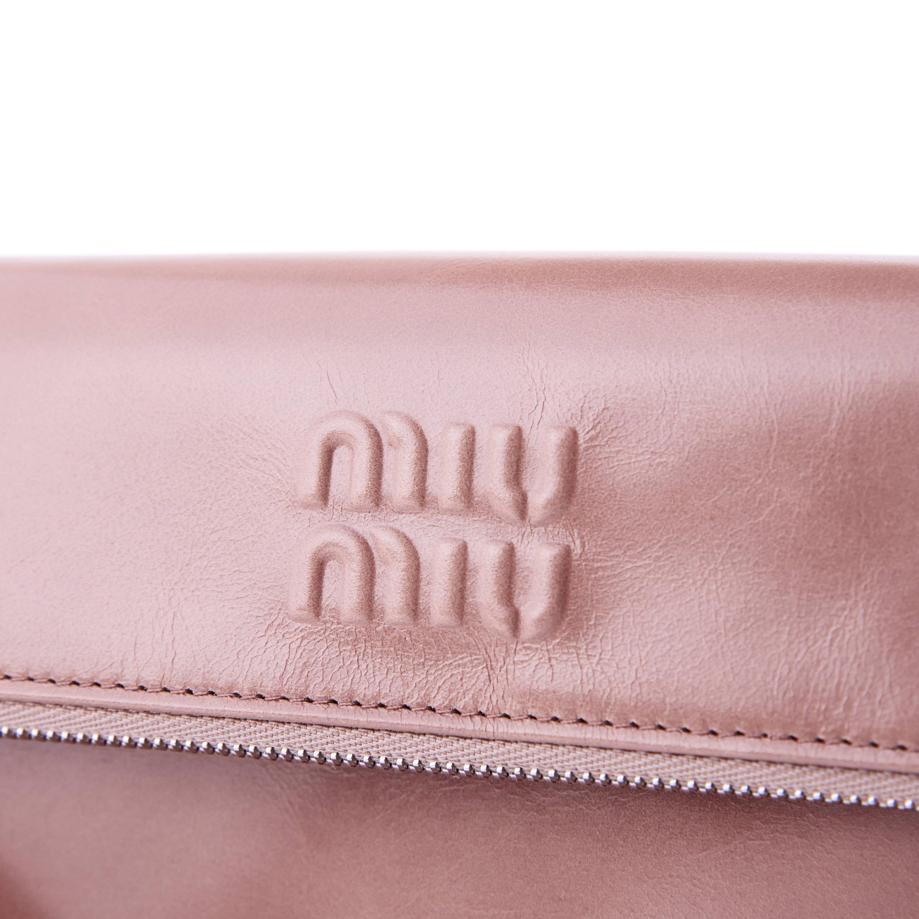 Anticco - Miu Miu - Women's Vitello Bag Wallet On Chain - 4