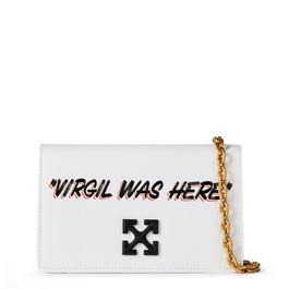 Off White Quote Jitney 0.5 leather cross body bag