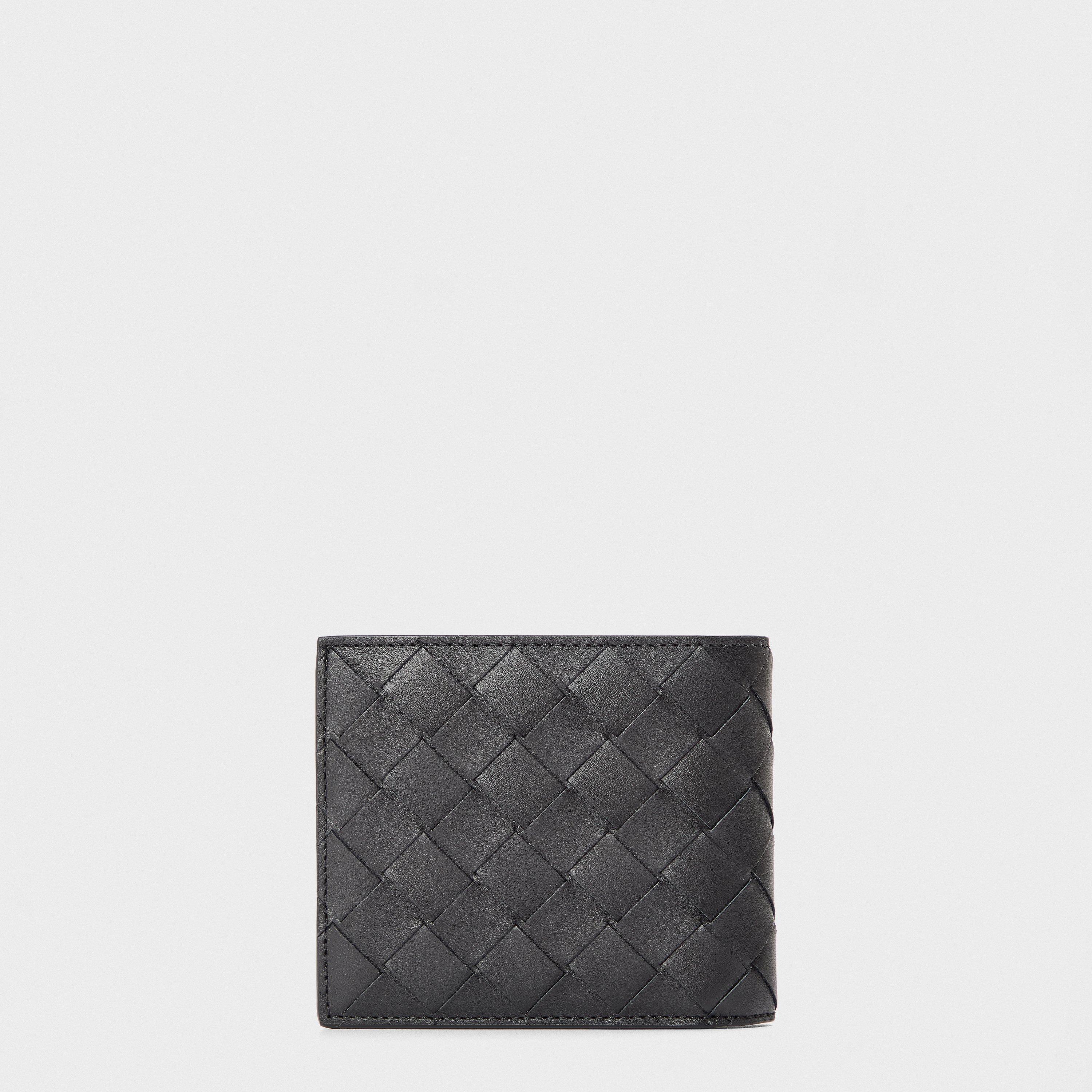 Black/Silver - Bottega Veneta - Men's Bifold Wallet - 2