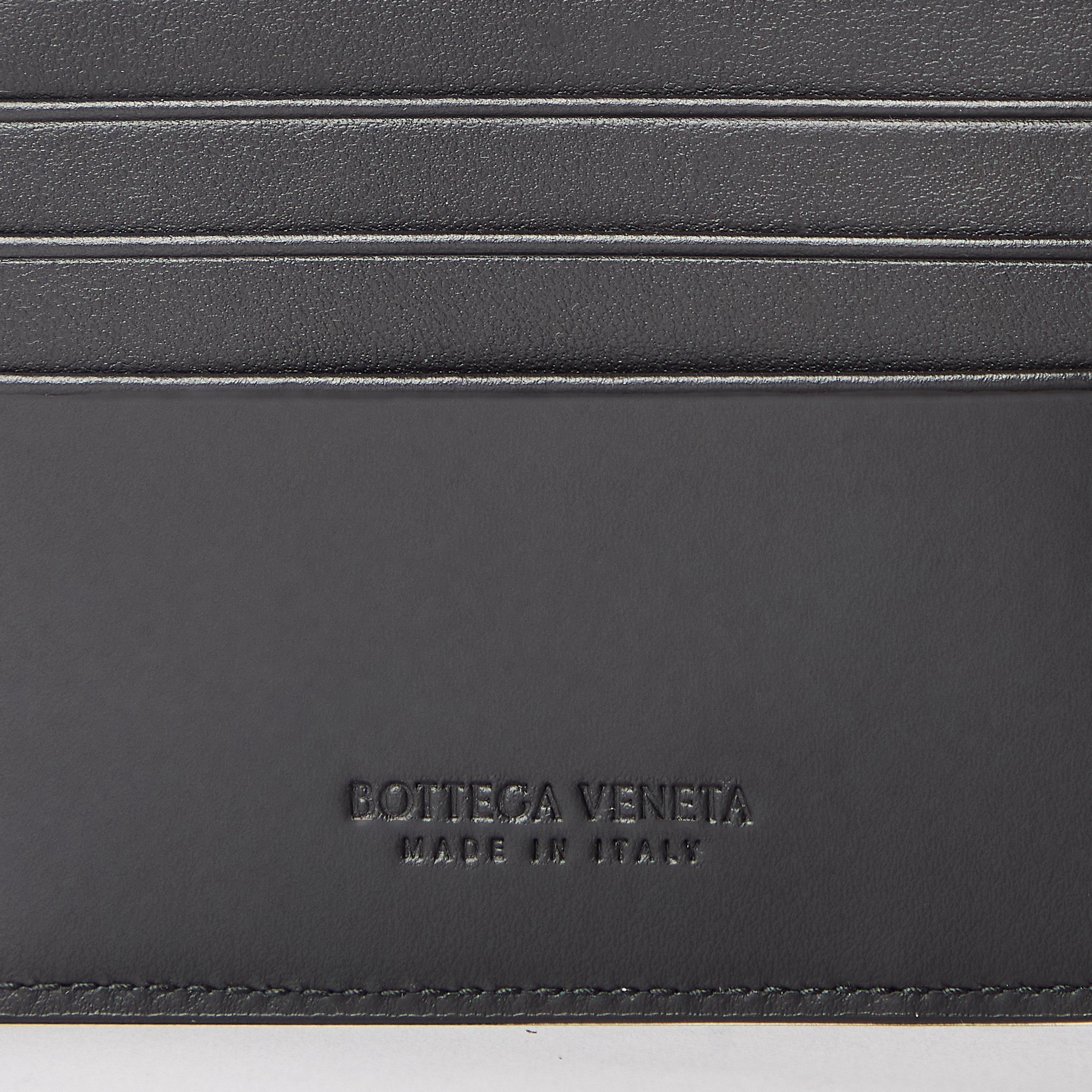 Black/Silver - Bottega Veneta - Men's Bifold Wallet - 3