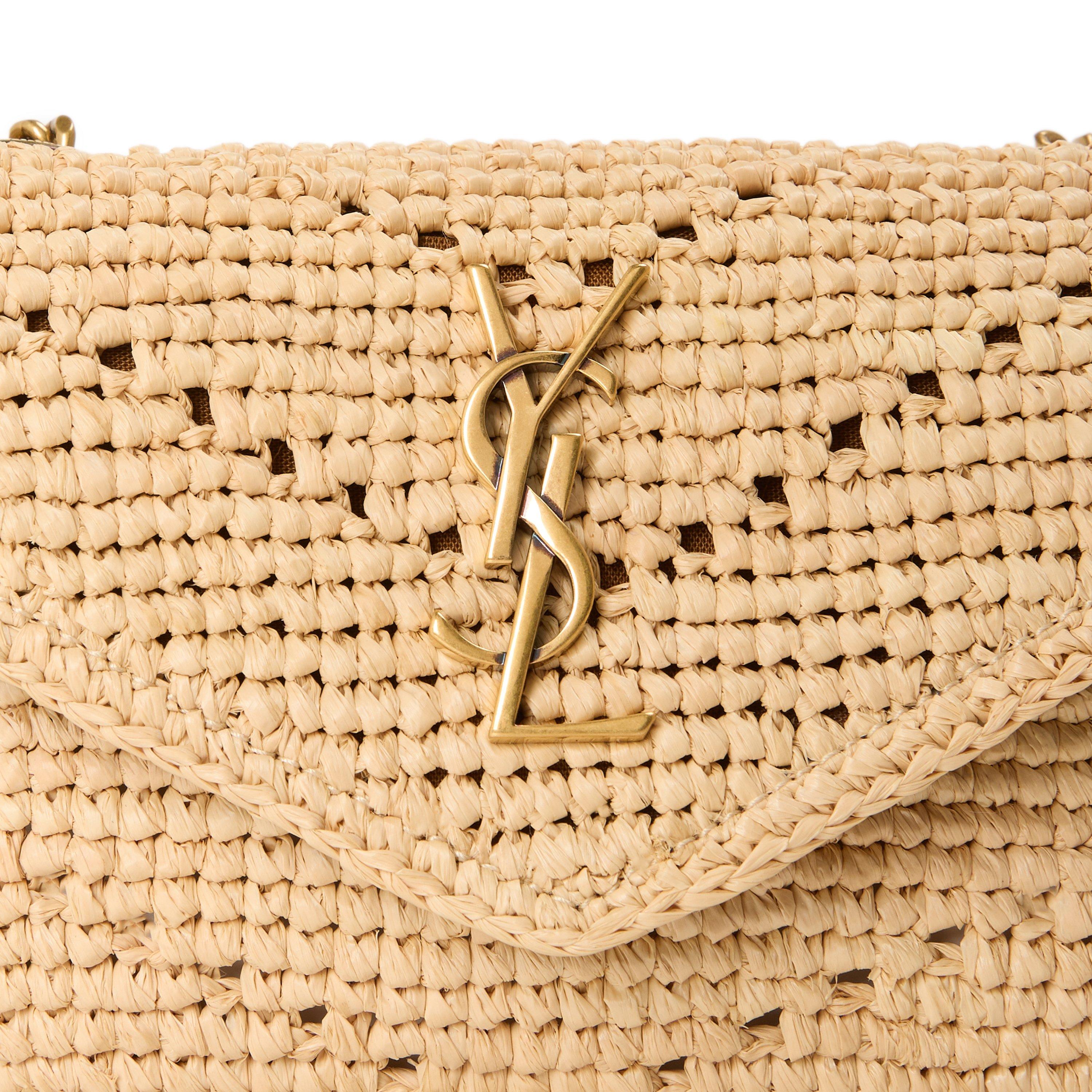 Natural/Brick - Saint Laurent - Saint Mni Rffia Lou Ld63 - 3