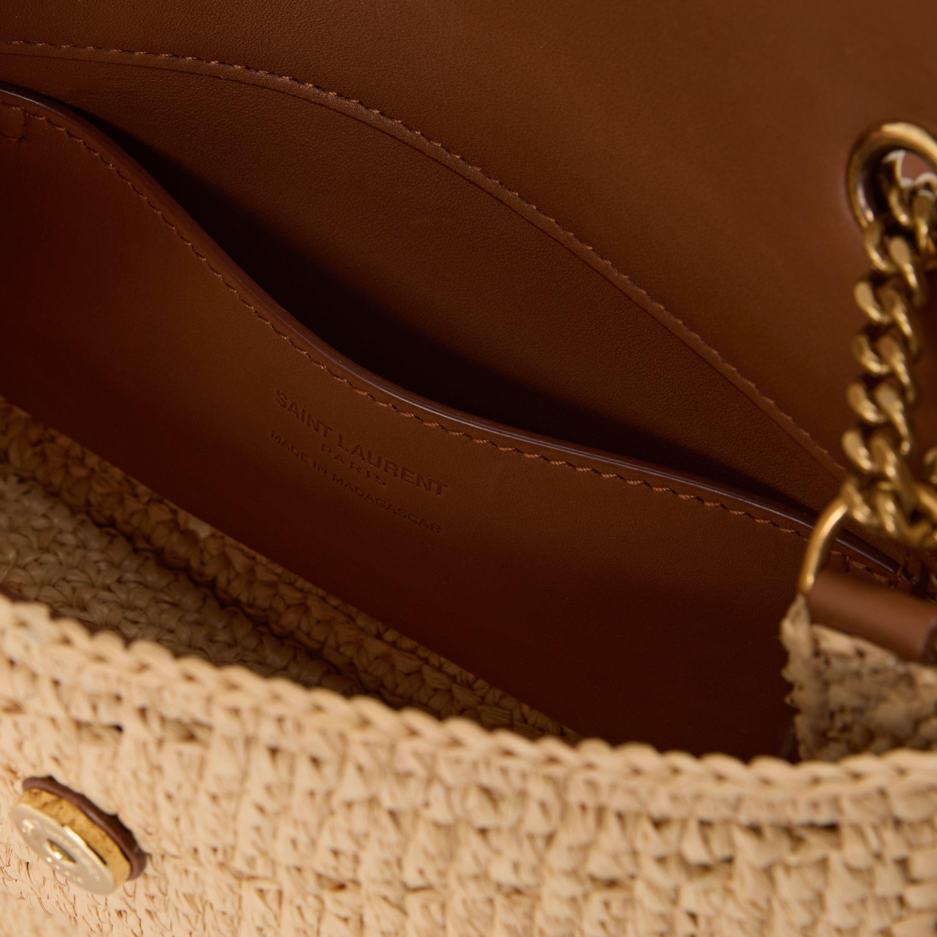 Natural/Brick - Saint Laurent - Saint Mni Rffia Lou Ld63 - 4