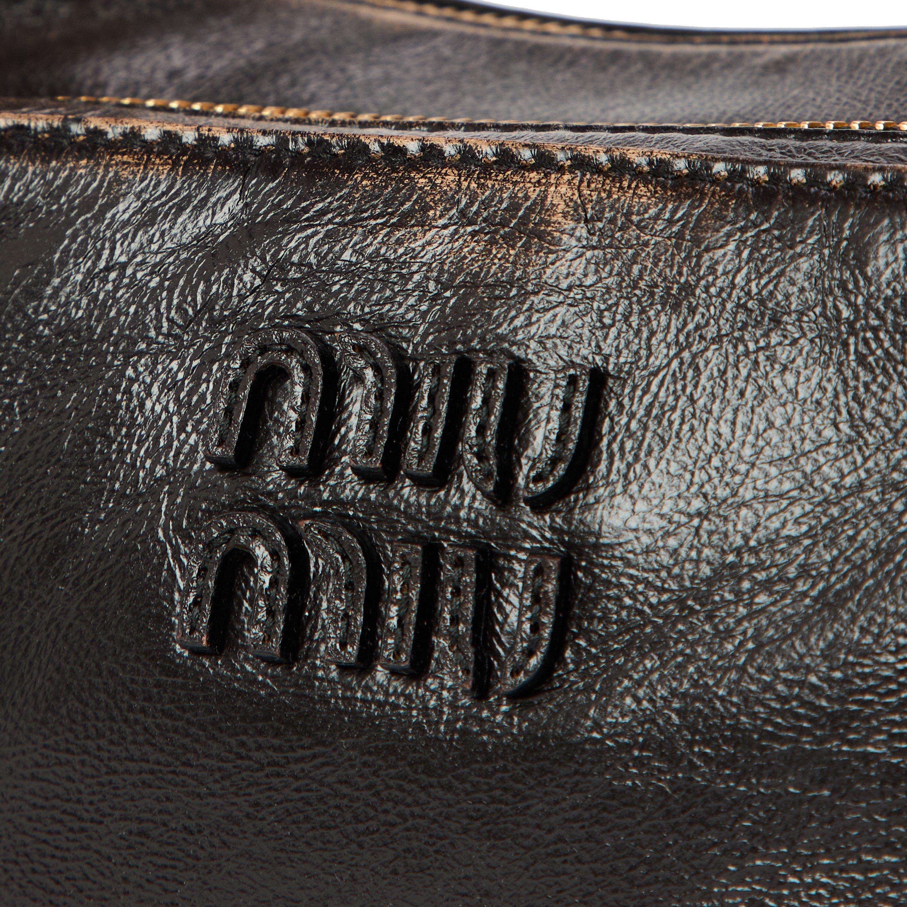 Caffe - Miu Miu - Women's Nappa Shoulder Bag - 3