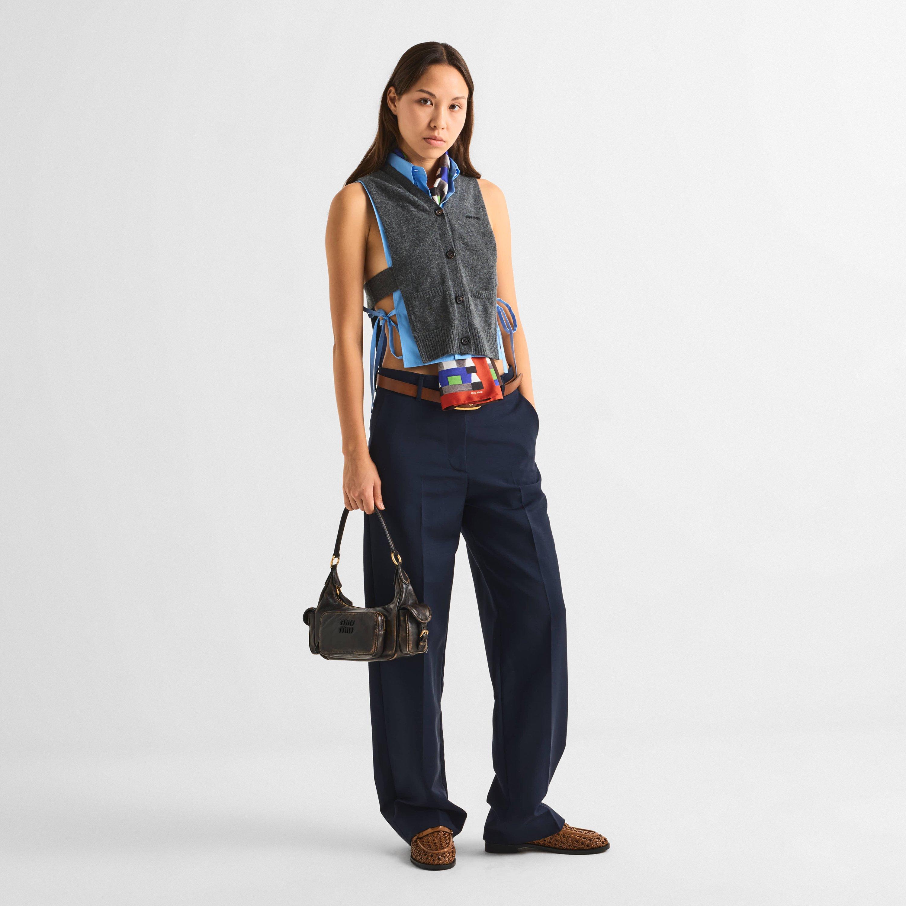 Caffe - Miu Miu - Women's Nappa Shoulder Bag - 6