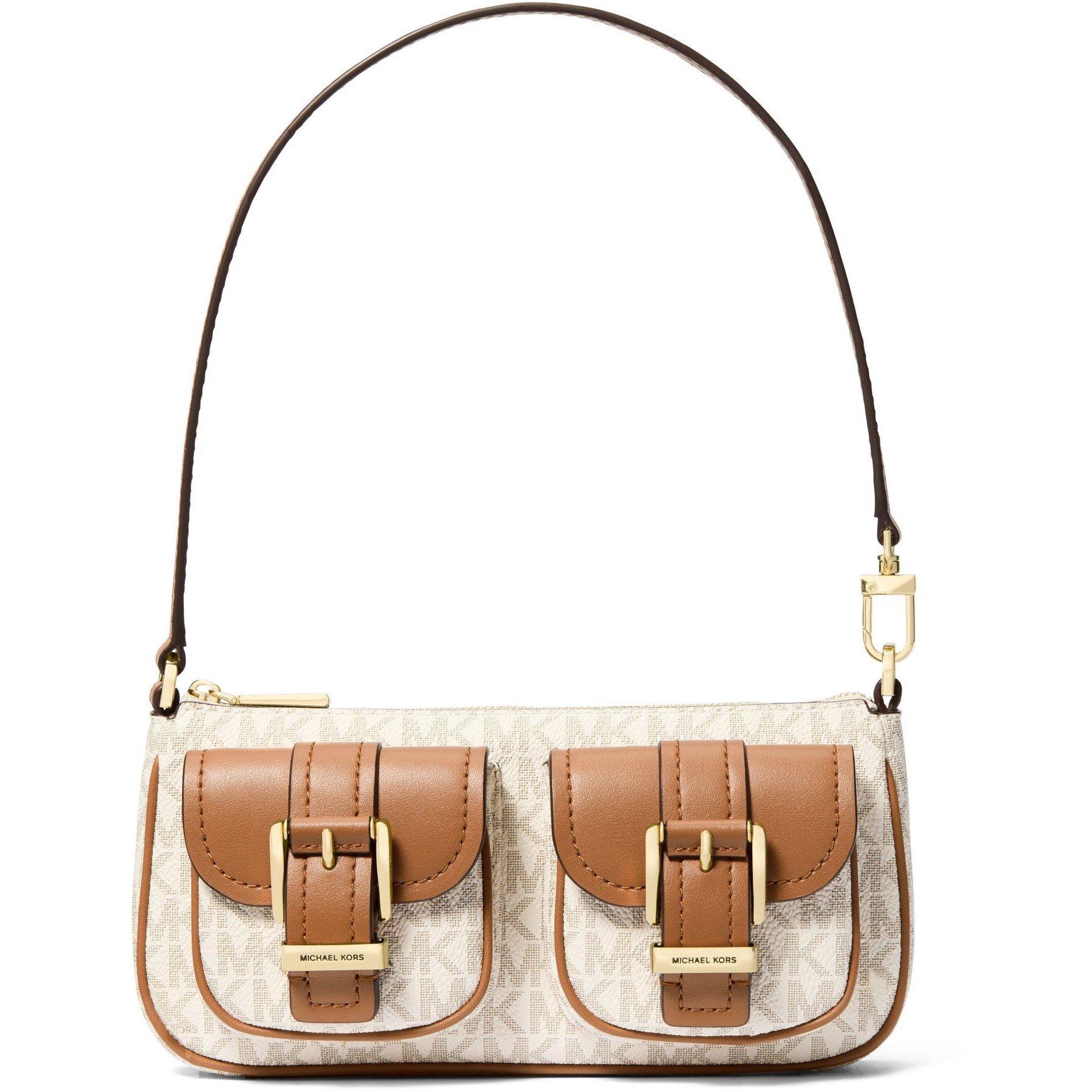 MICHAEL Michael Kors Women's Zoe Small Signature Logo Shoulder Bag