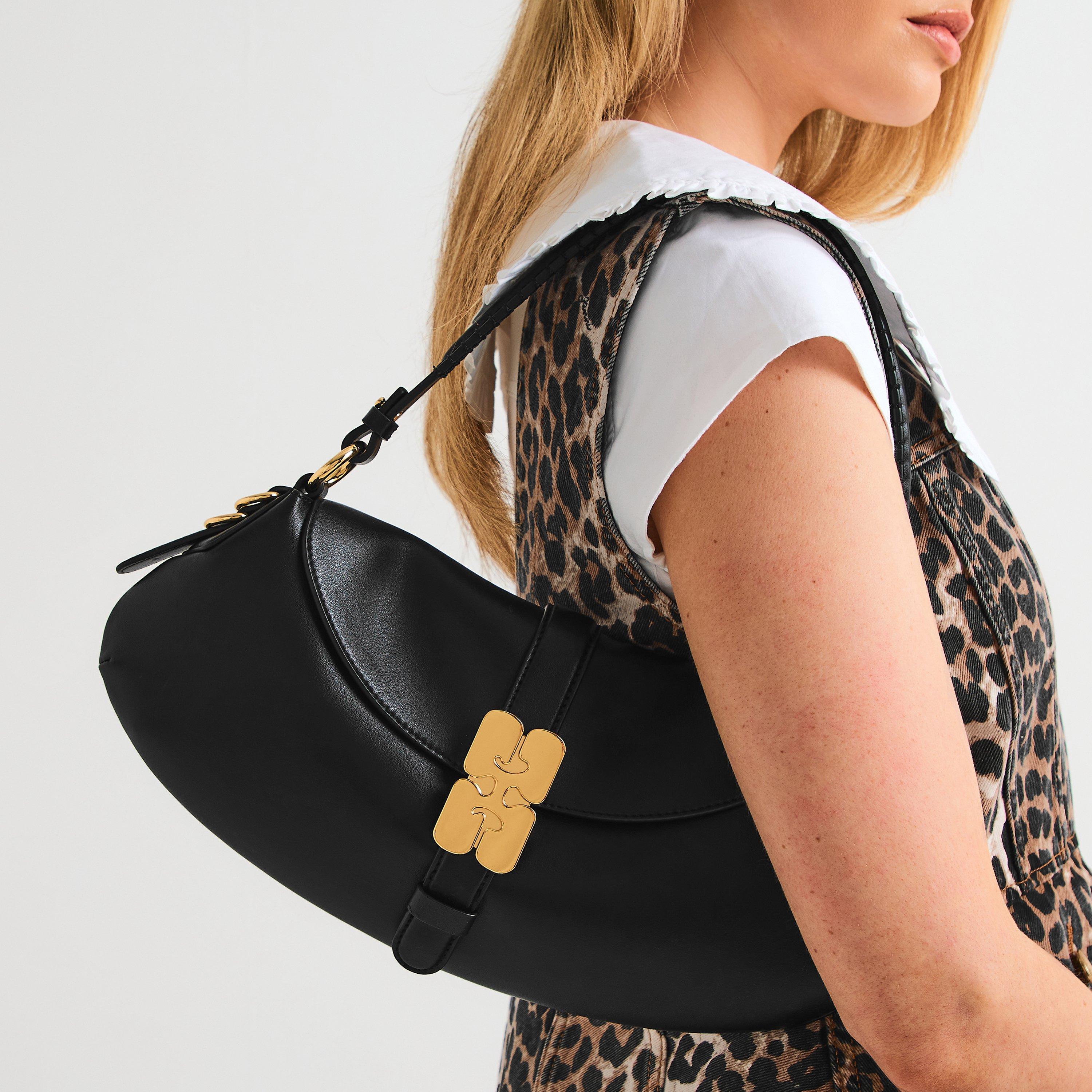 Black - Ganni - Ganni Kat Baguette Ld61 - 3