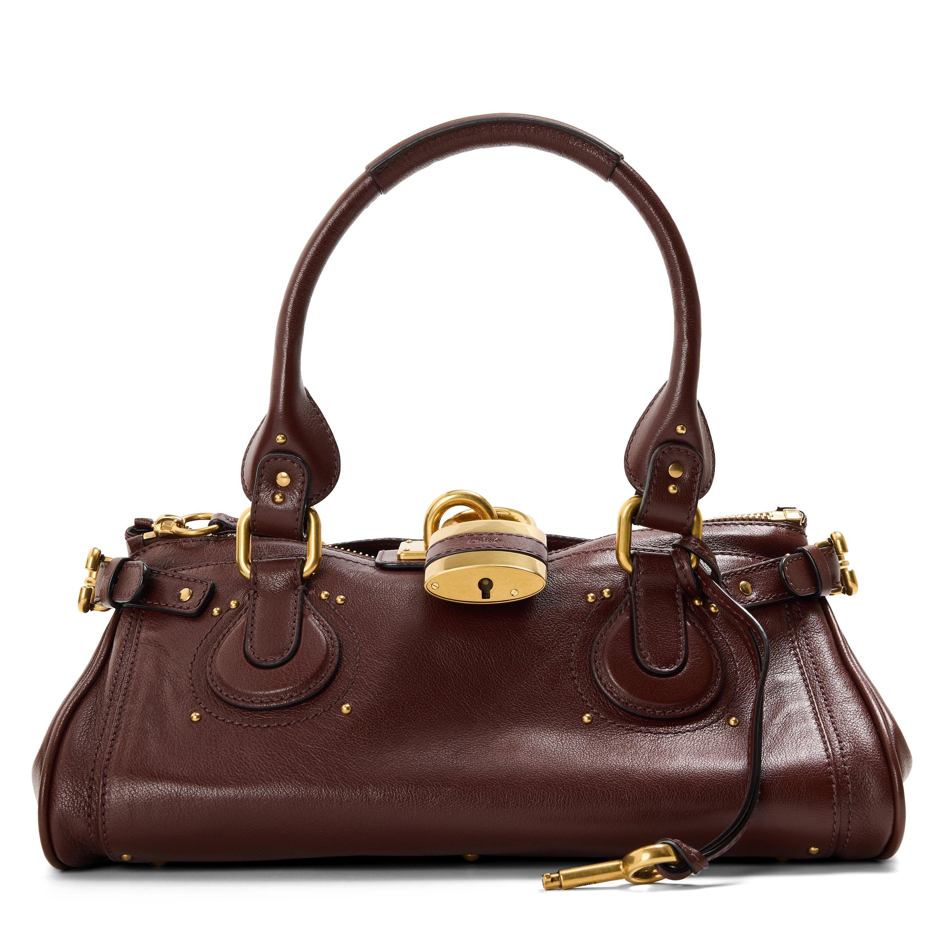 Chloé Bordeaux Buffalo Leather Shoulder Bag - Image 3