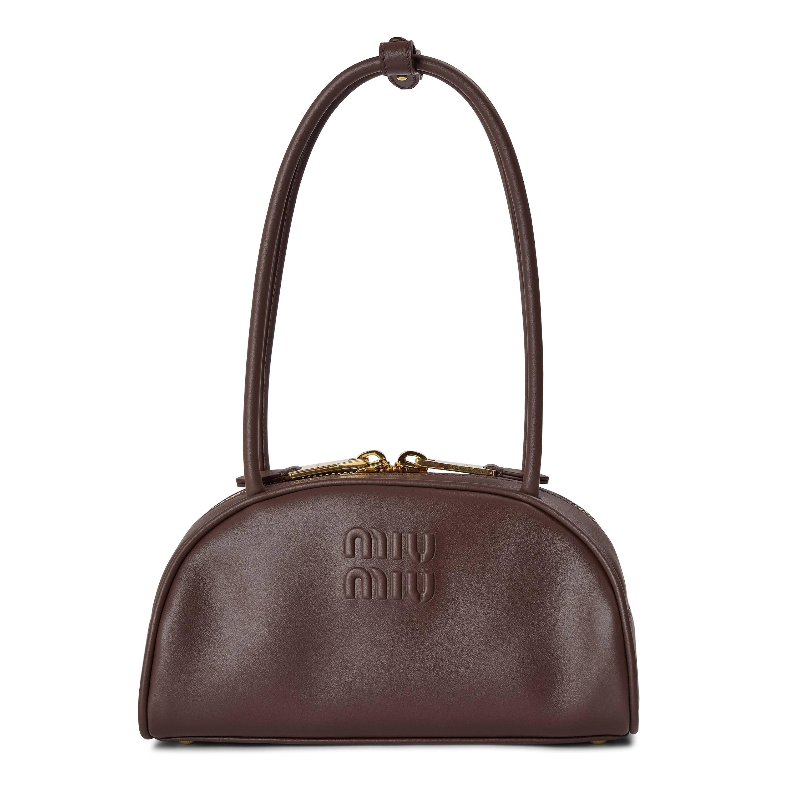 Radica - Miu Miu - Women's Beau Leather Bowling Bag - 1
