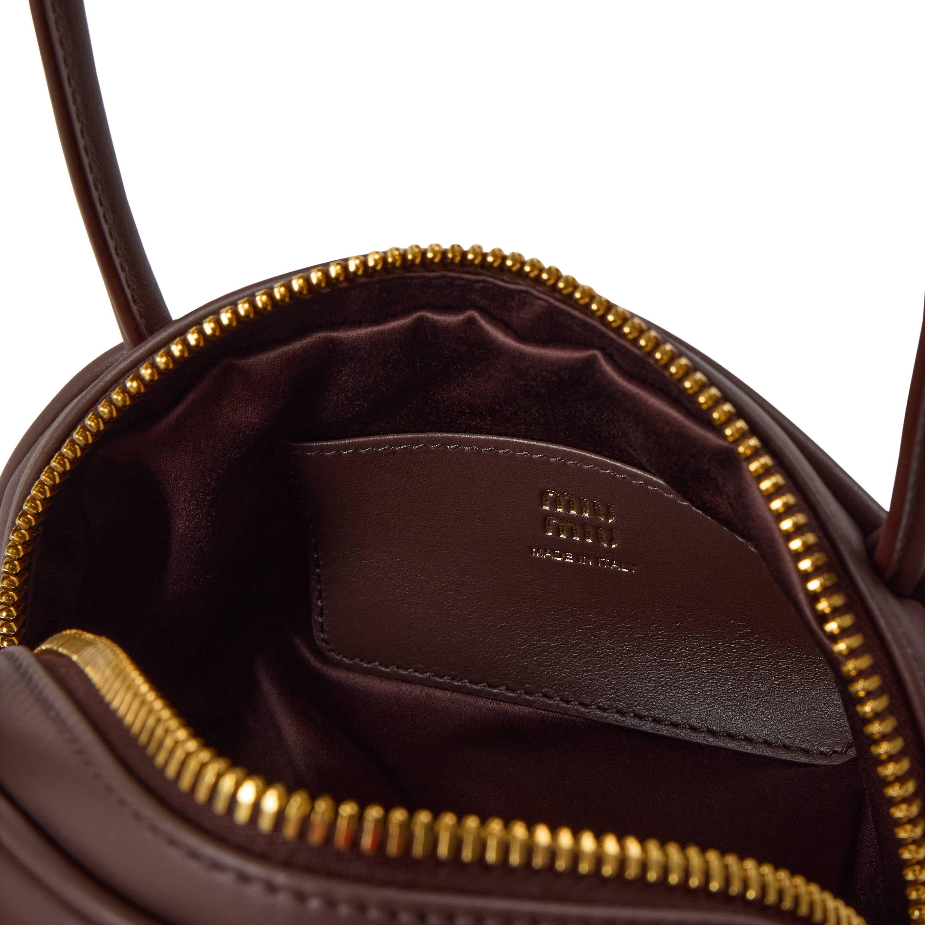 Radica - Miu Miu - Women's Beau Leather Bowling Bag - 4