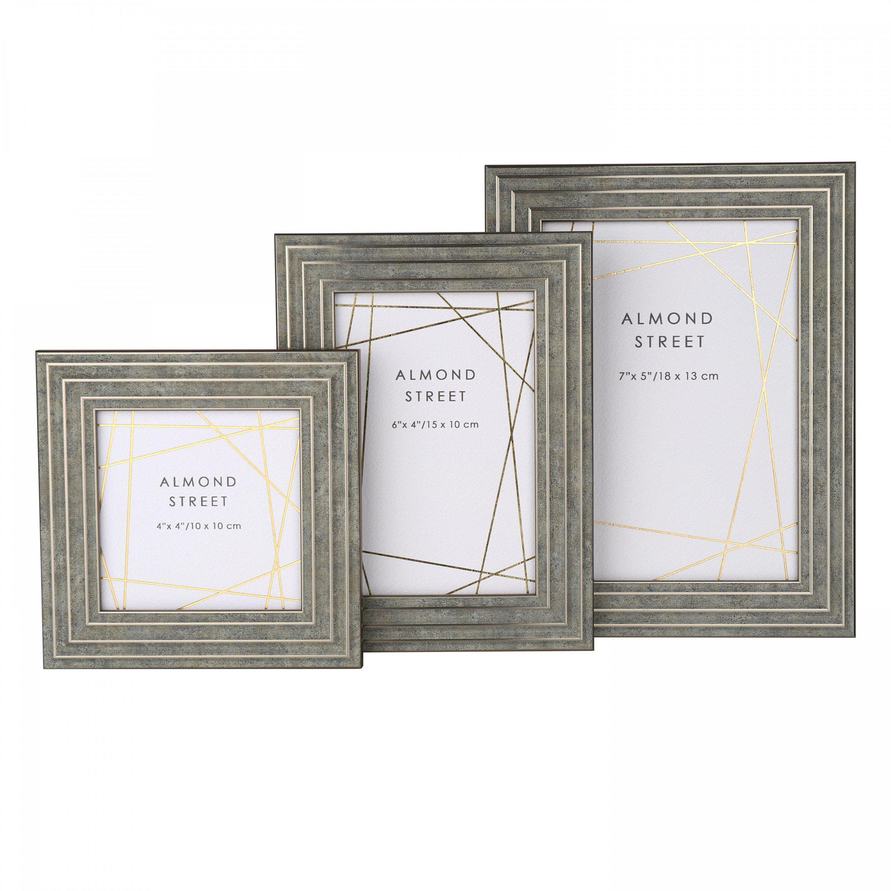 Grey - Gallery - Burnham Photo Frame 7x5in (3pk) - 2