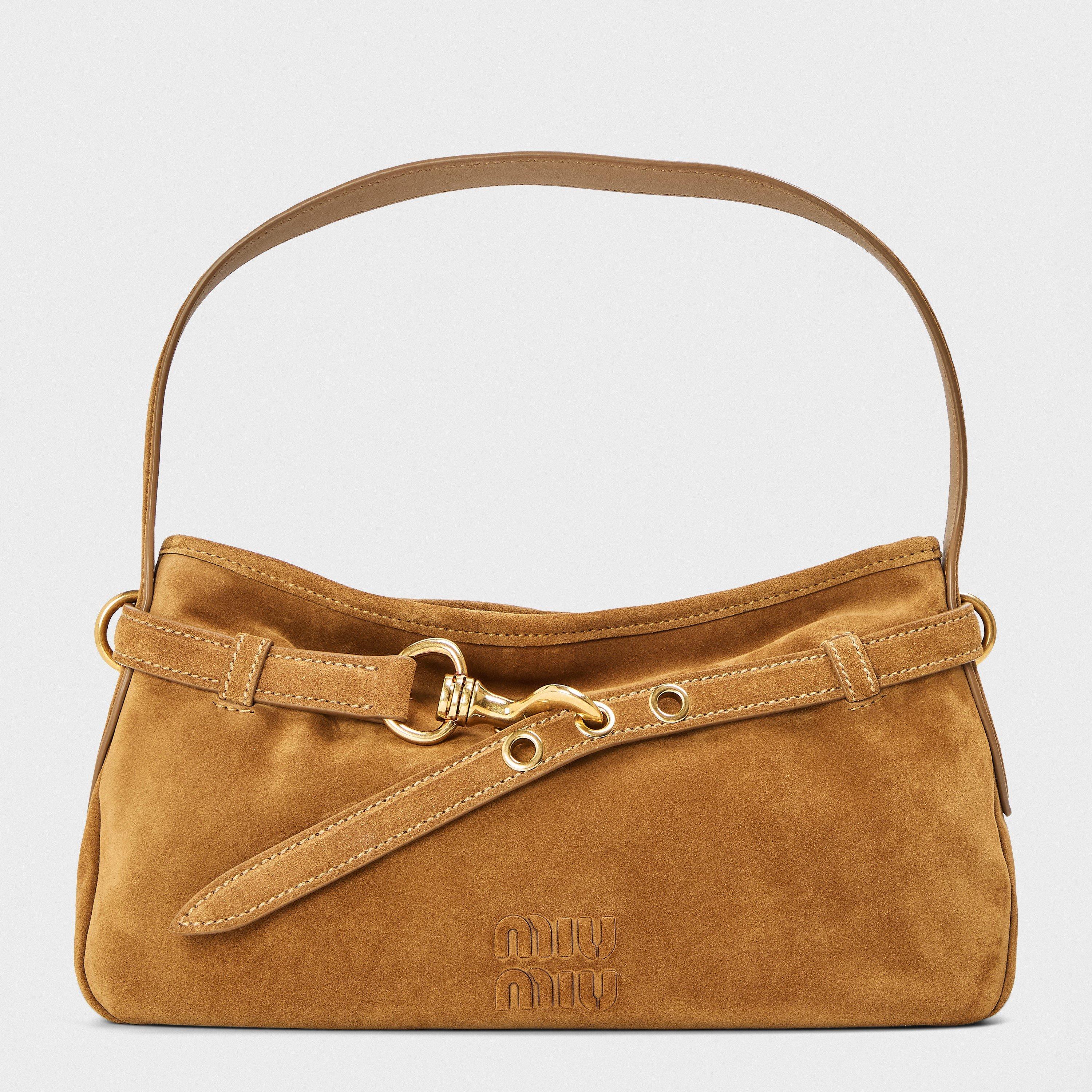 Miu Miu Women's Aventure Suede Shoulder Bag | Cruise Fashion