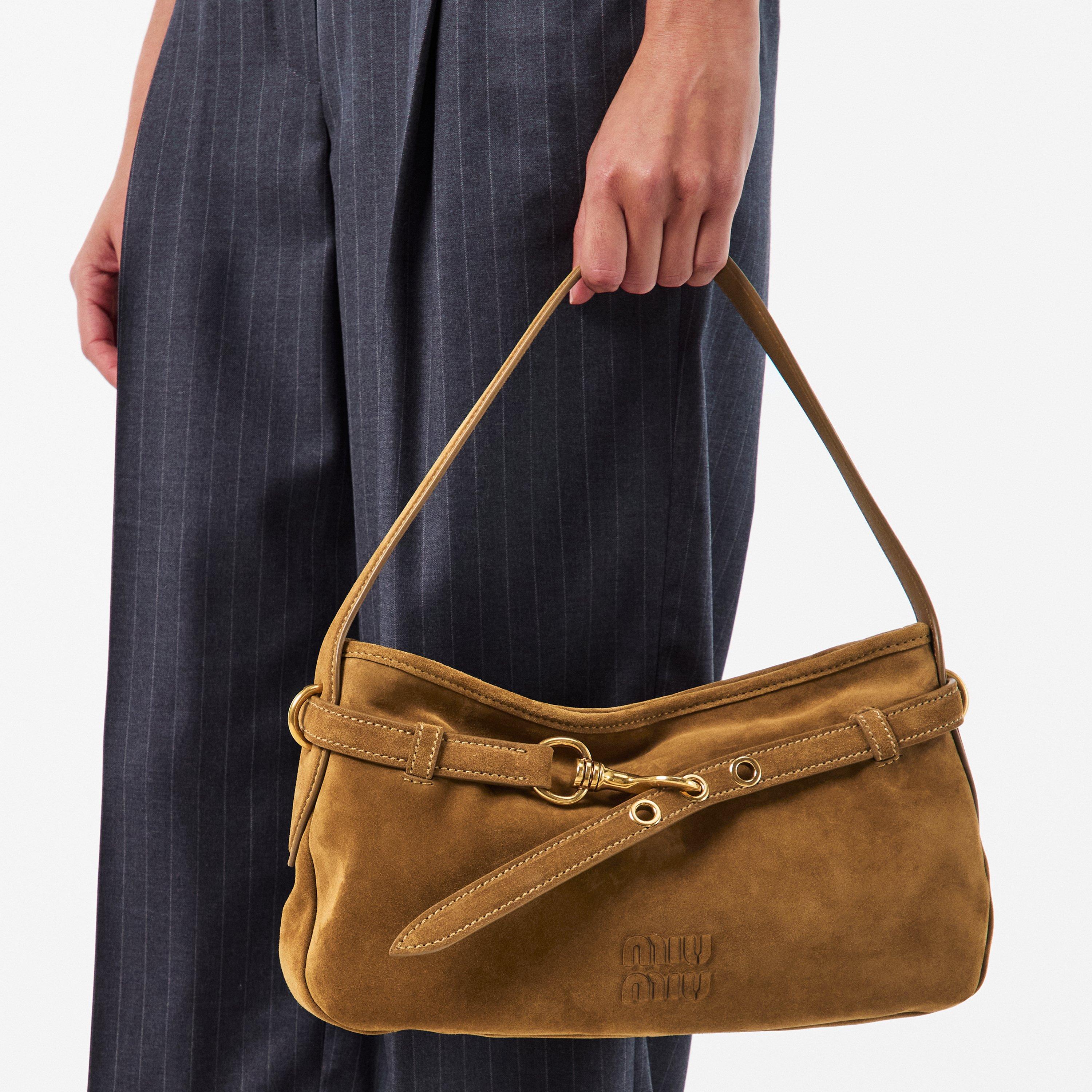 Oliva - Miu Miu - Women's Aventure Suede Shoulder Bag - 3