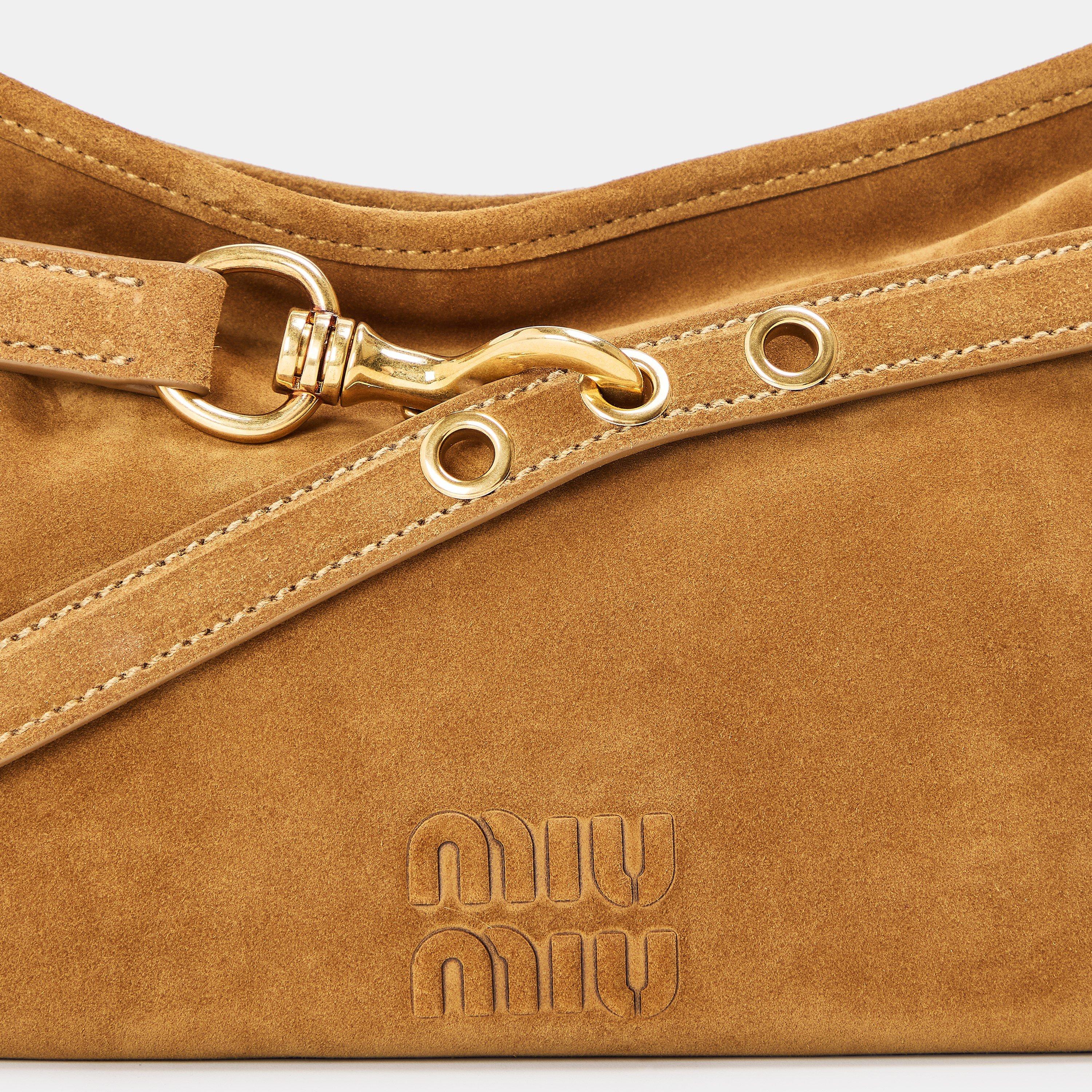 Oliva - Miu Miu - Women's Aventure Suede Shoulder Bag - 4