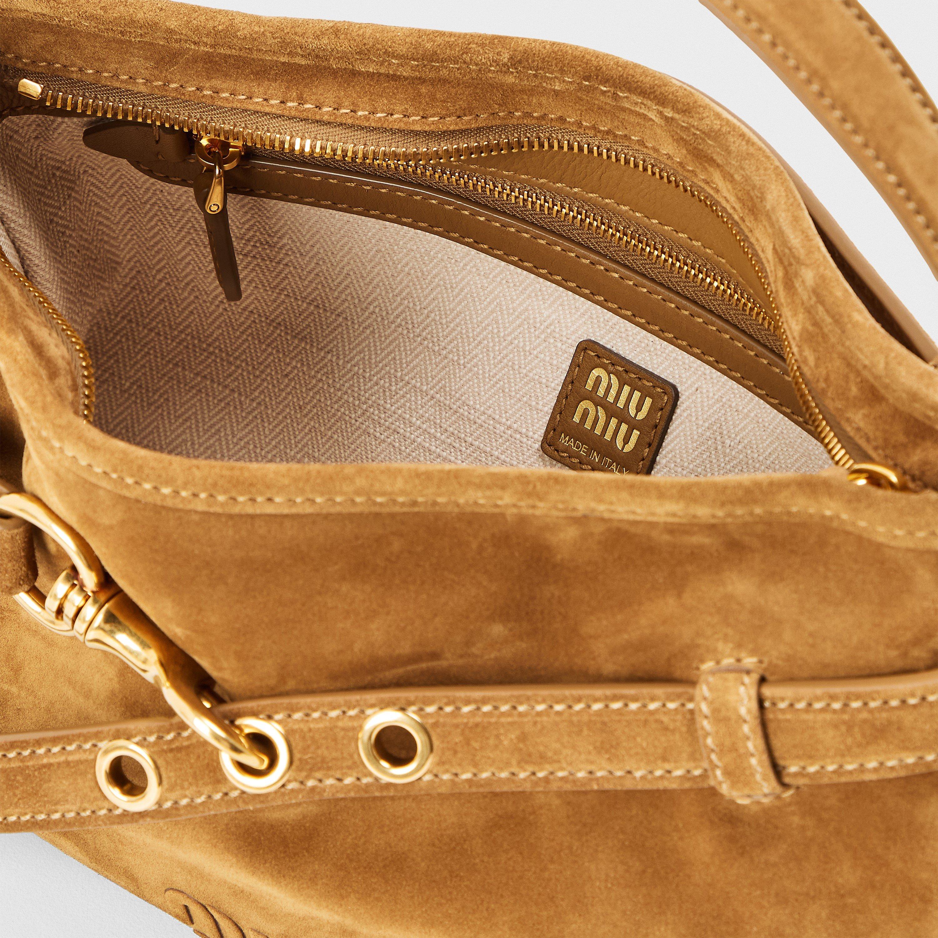 Oliva - Miu Miu - Women's Aventure Suede Shoulder Bag - 5
