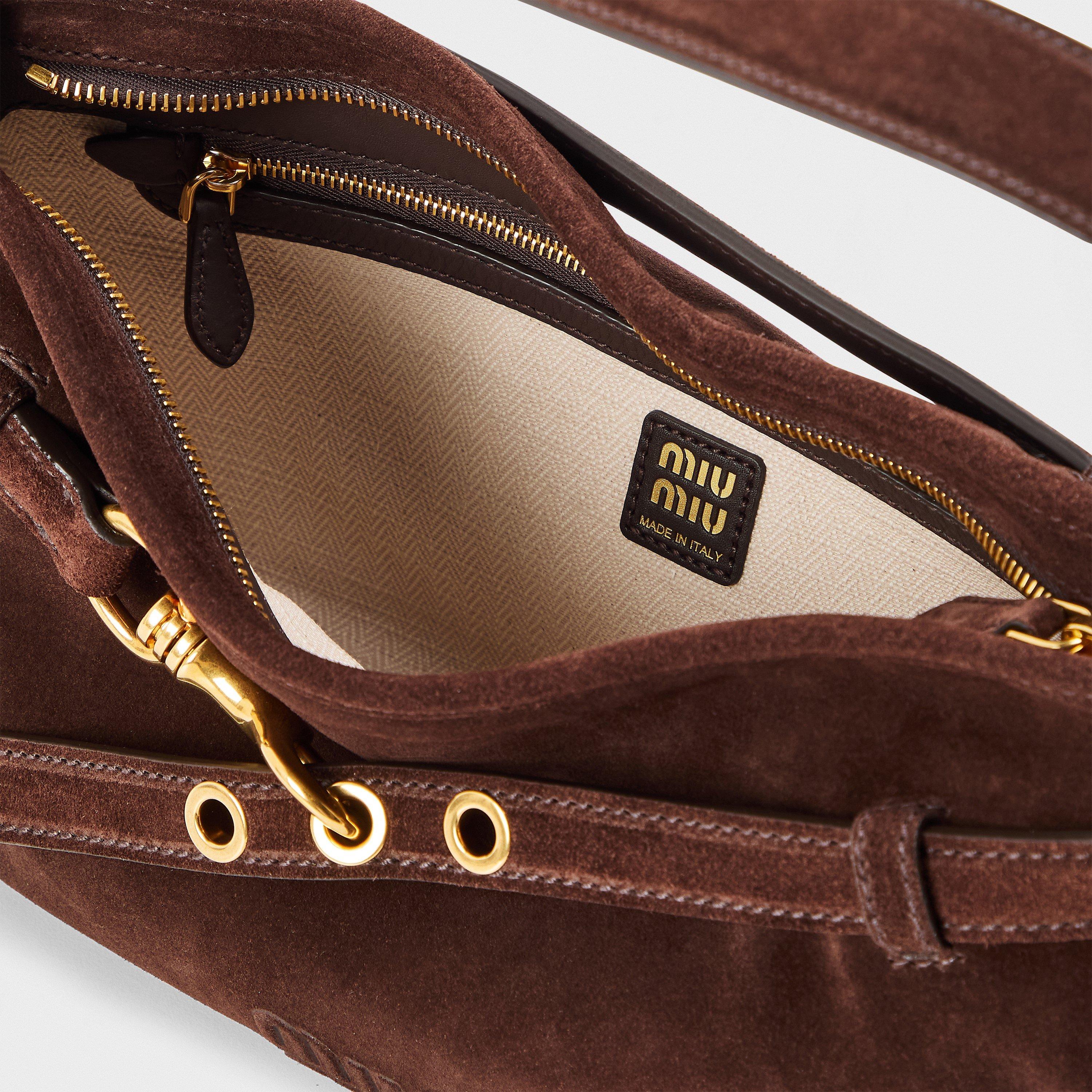 Moro - Miu Miu - Women's Aventure Suede Shoulder Bag - 5