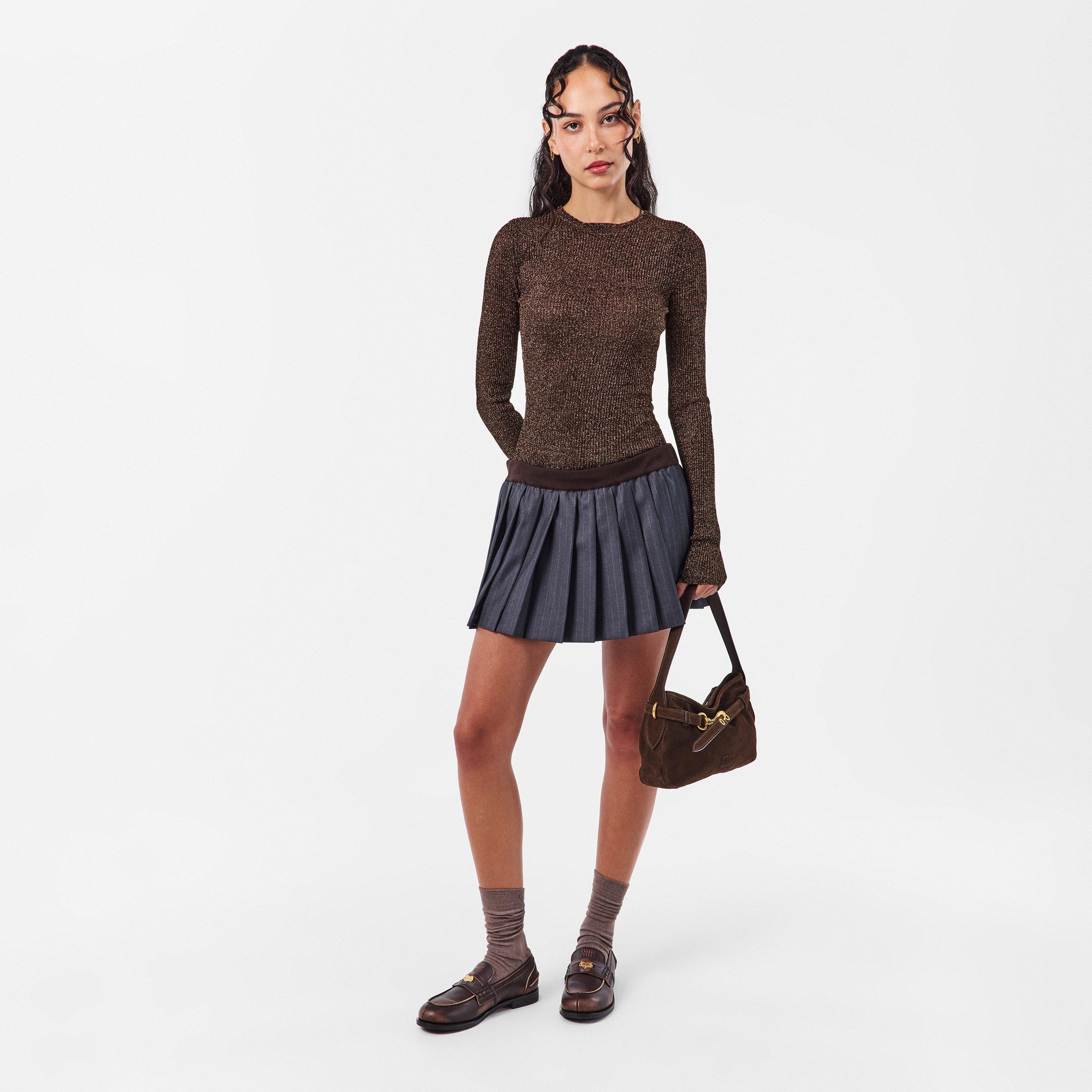 Moro - Miu Miu - Women's Aventure Suede Shoulder Bag - 6