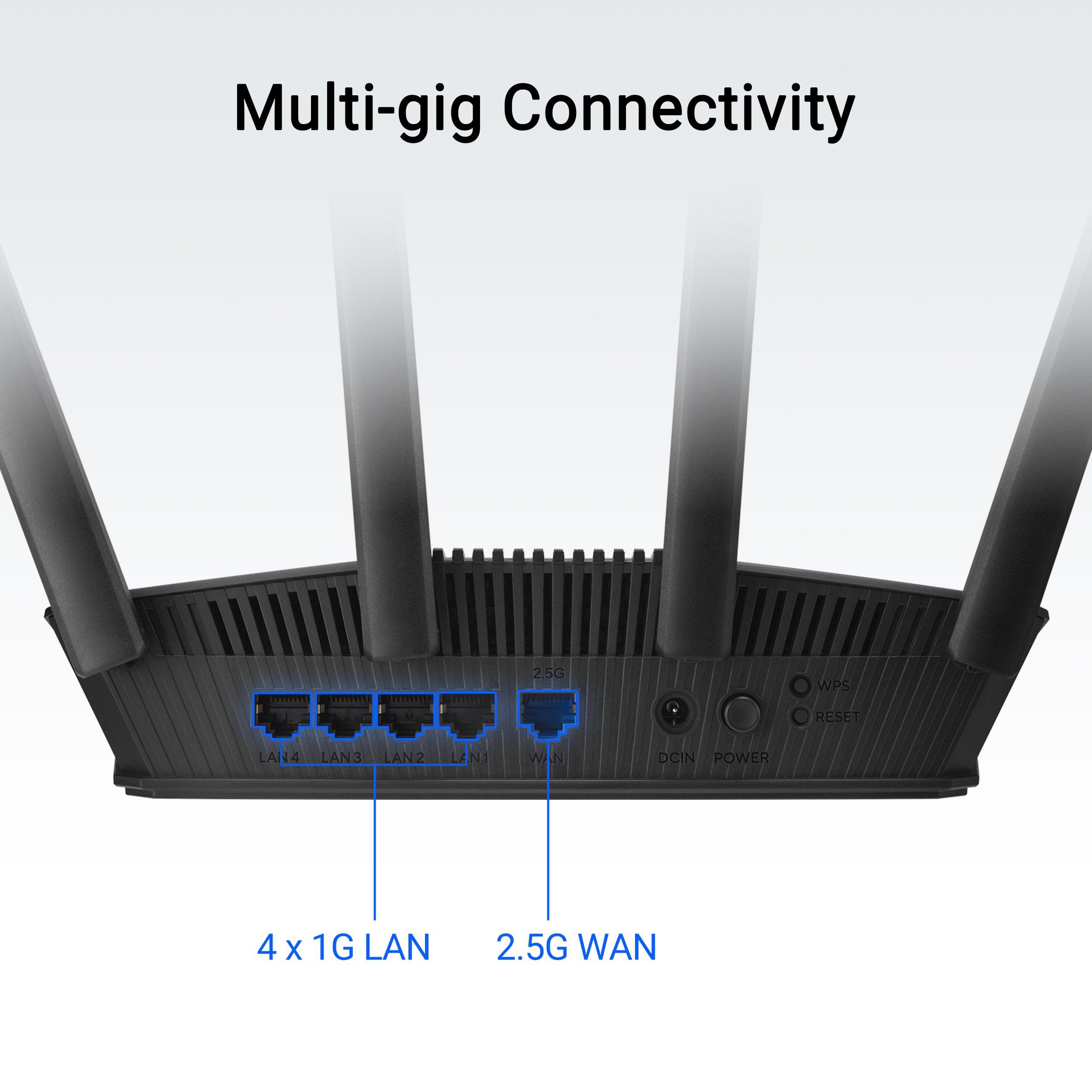 Noir - ASUS - ASUS RT-BE55 WiFi 7 AiMesh Extendable Router - 4