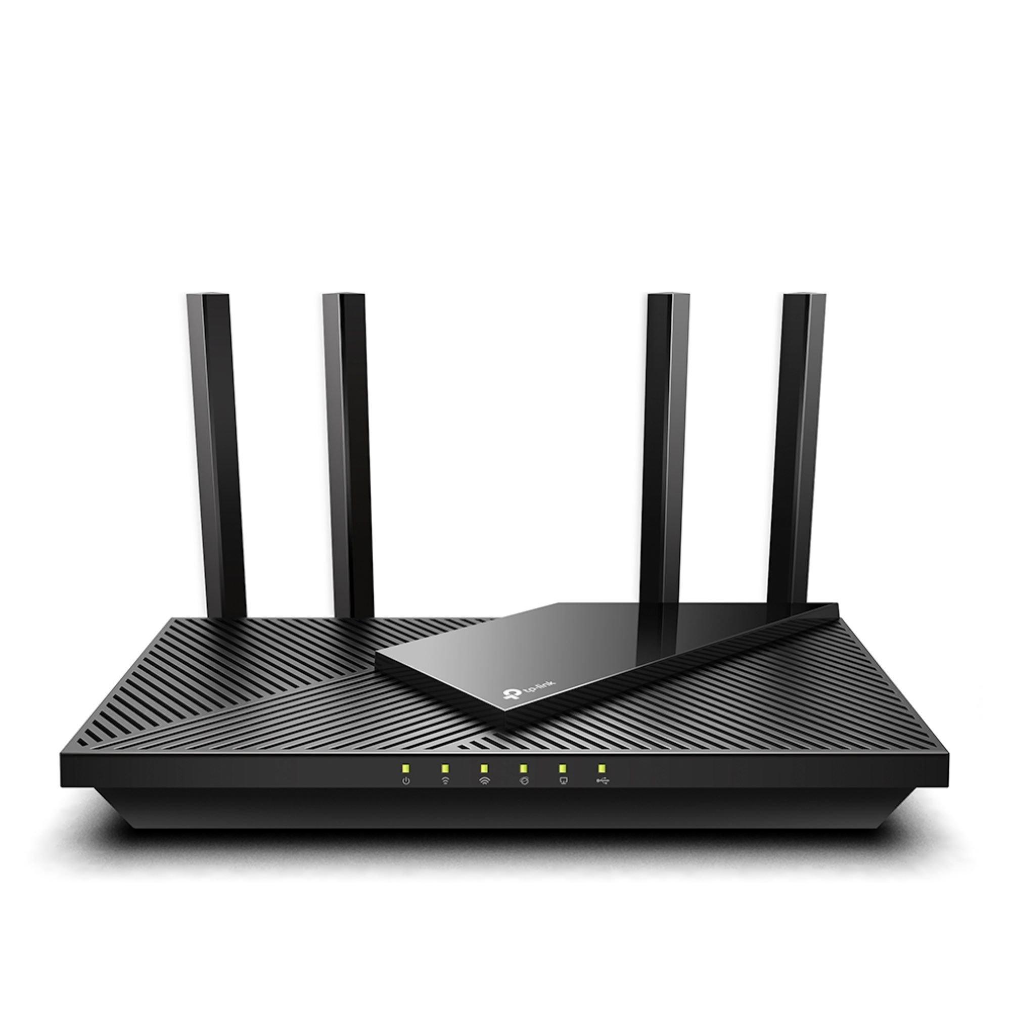 Crna - TP-Link - Archer AX55 -AX3000 Dual Band Gigabit Wi-Fi 6 Router - 1