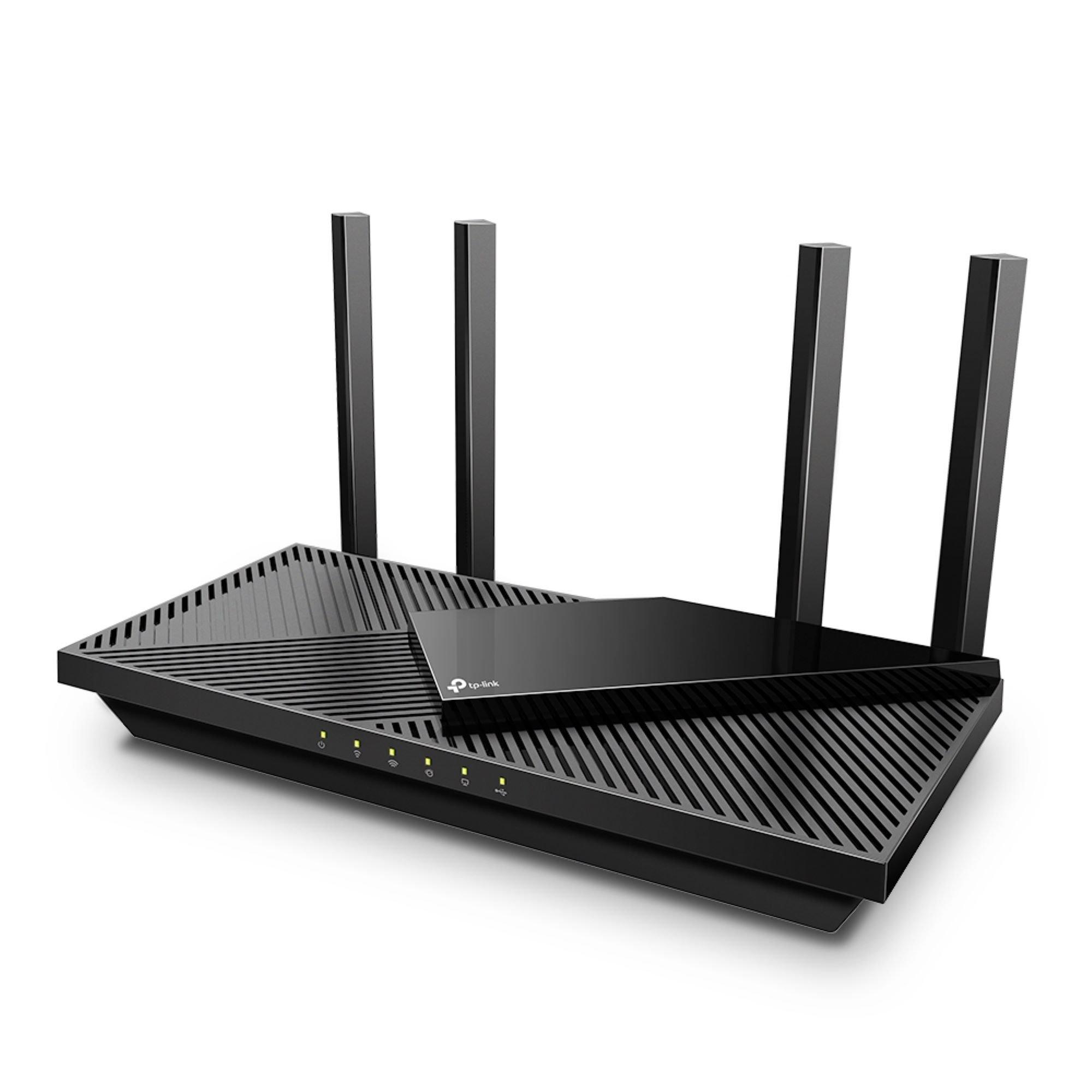 Crna - TP-Link - Archer AX55 -AX3000 Dual Band Gigabit Wi-Fi 6 Router - 2