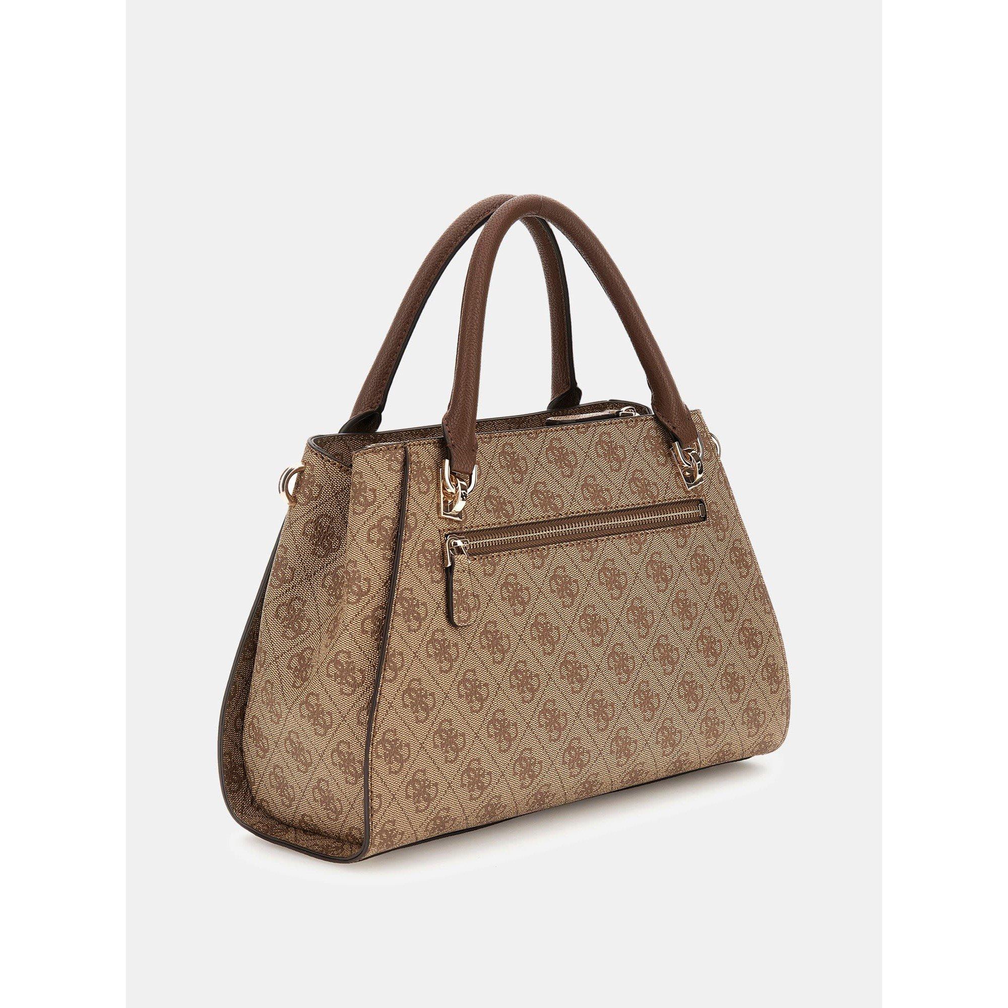 Latte Logo - Guess - Women's Noelle Satchel Bag - 2