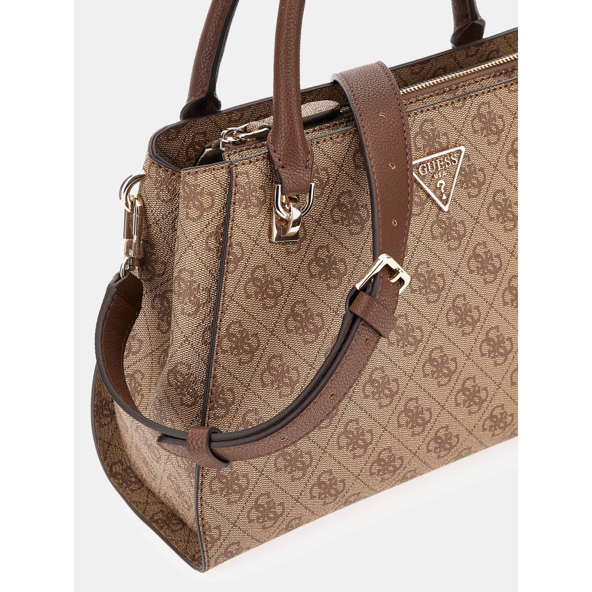 Latte Logo - Guess - Women's Noelle Satchel Bag - 3