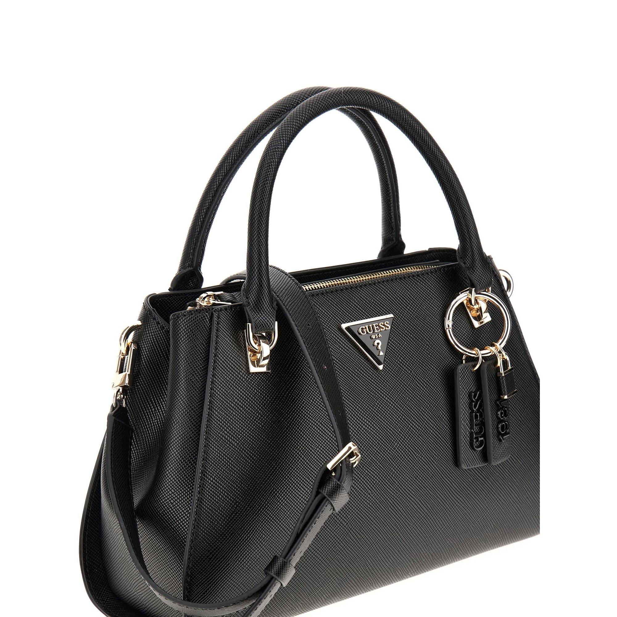 Black - Guess - Women's Noelle Satchel Bag - 4
