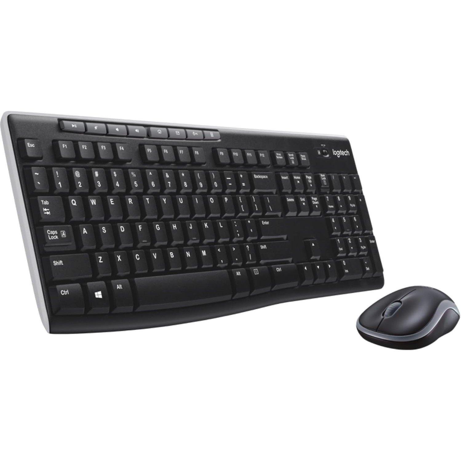 Crna - Logitech - Logitech MK270 Wireless Keyboard and Mouse Combo - 1