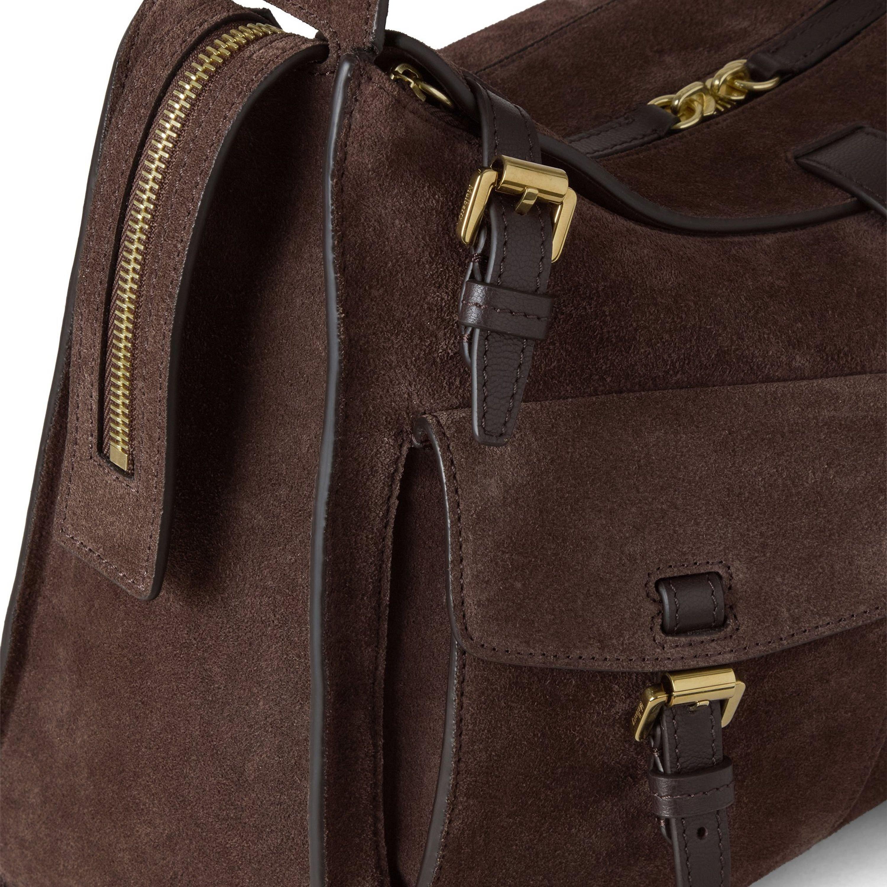 Chocolate - Mulberry - Women's Roxanne Shoulder Bags - 4