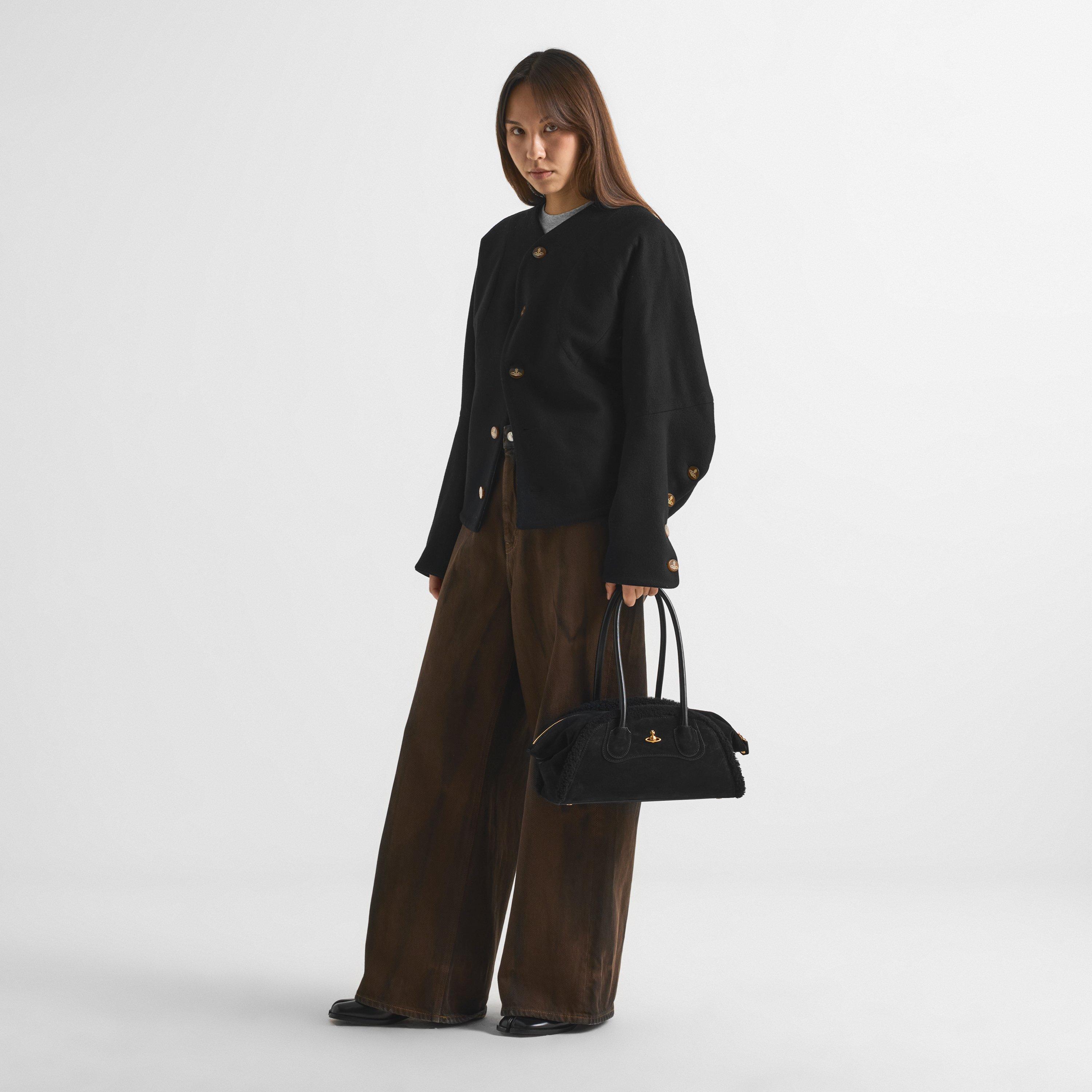 BLACK - Vivienne Westwood - Women's Viv Shirley Shoulder Bag - 6
