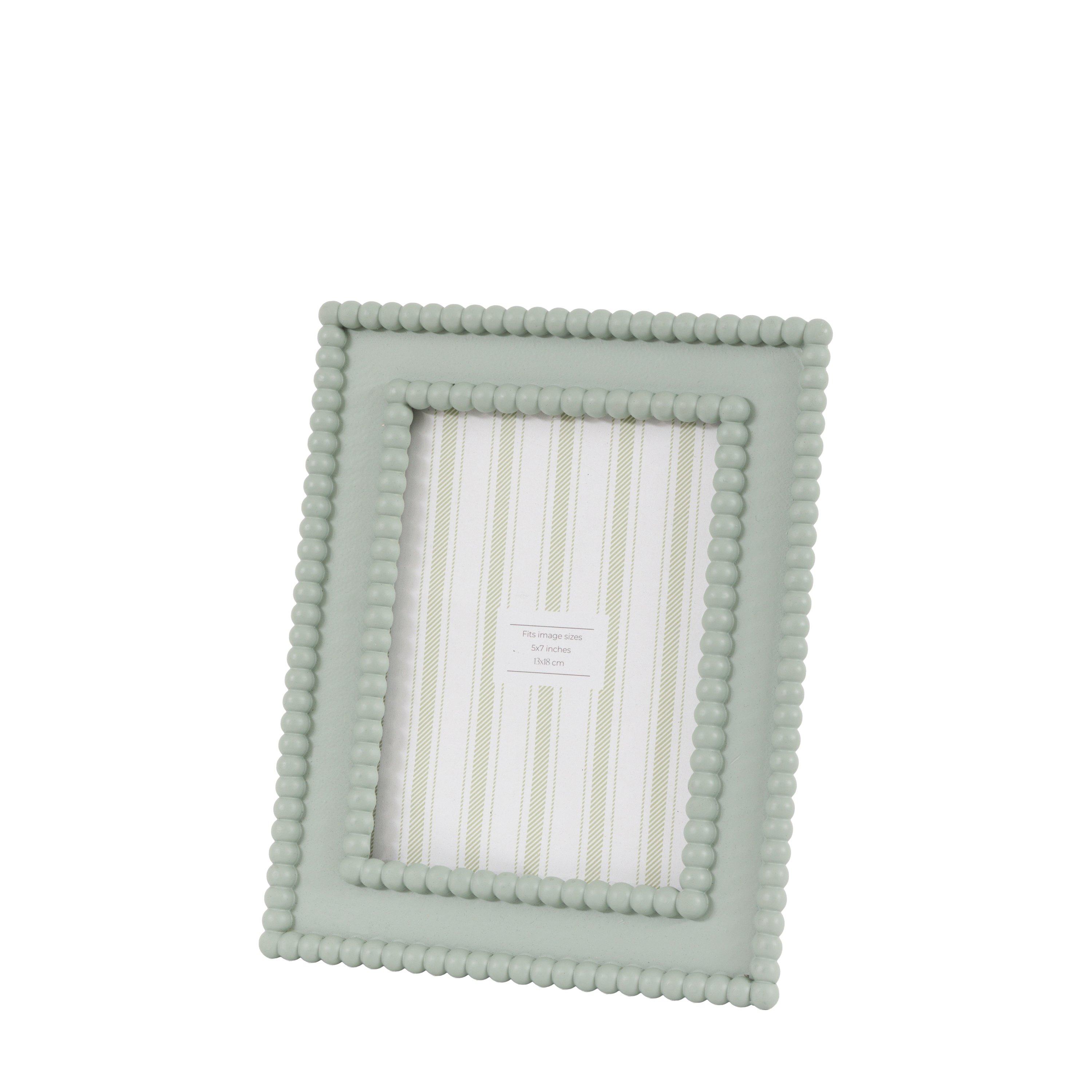 Sage - Gallery - Cove Beaded Photo Frame 7x5in Sage - 2