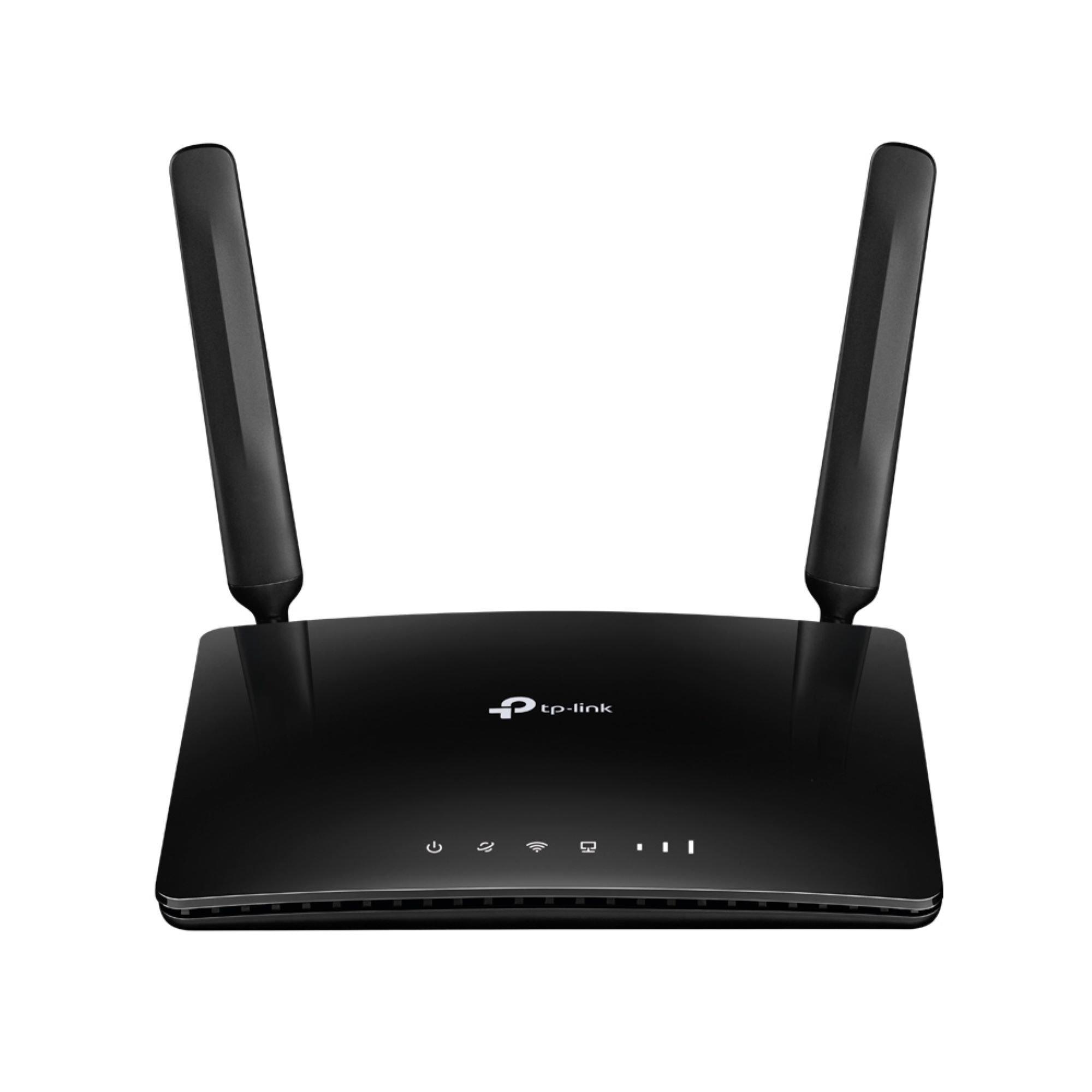 Black - TP-Link - Archer MR200 AC750 Wireless Dual Band 4G LTE Router - 1