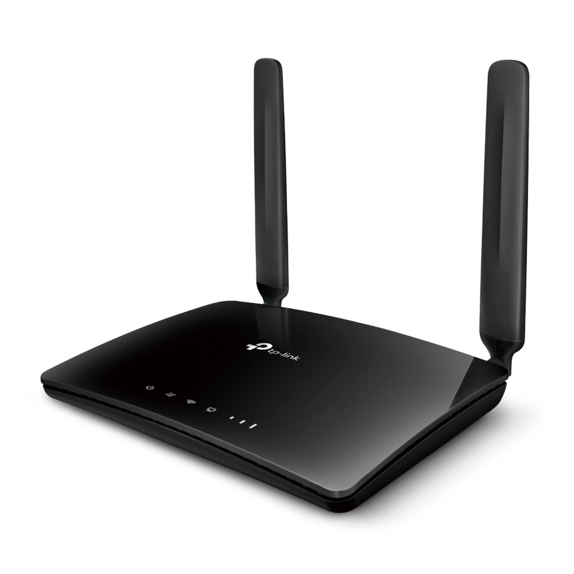 Crna - TP-Link - Archer MR200 AC750 Wireless Dual Band 4G LTE Router - 2