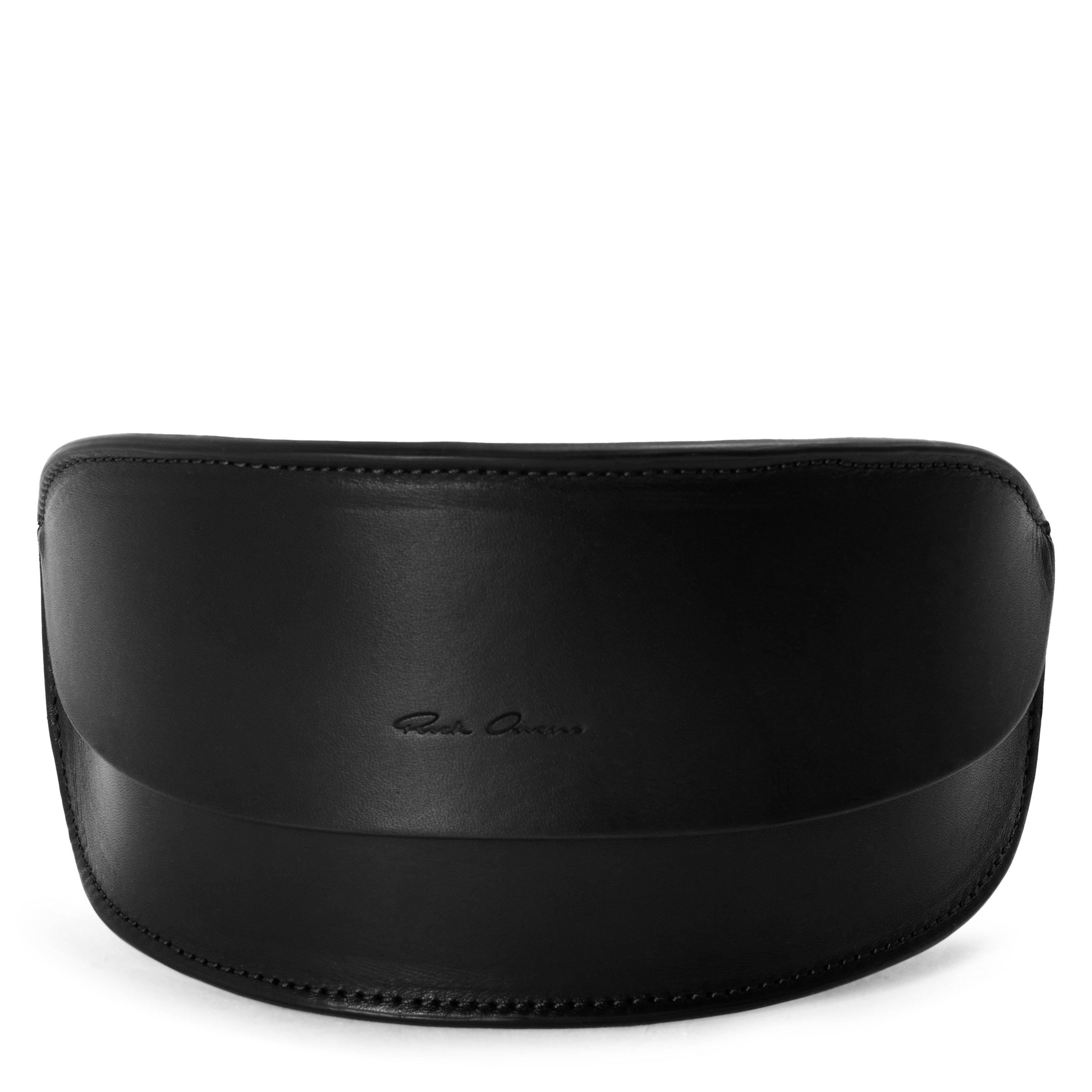 Black - Rick Owens - Men's Ryder Oval Sunglasses - 5