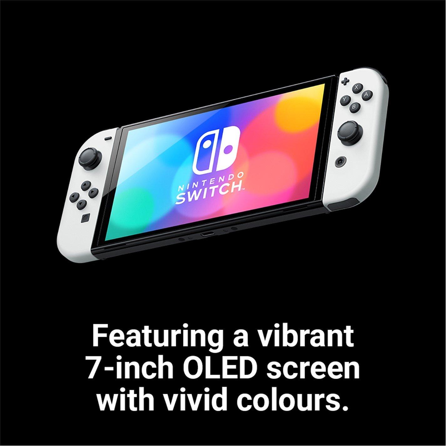 Nintendo Switch - Nintendo - Switch - White OLED + Mario Kart 8 Deluxe Bundle - 4