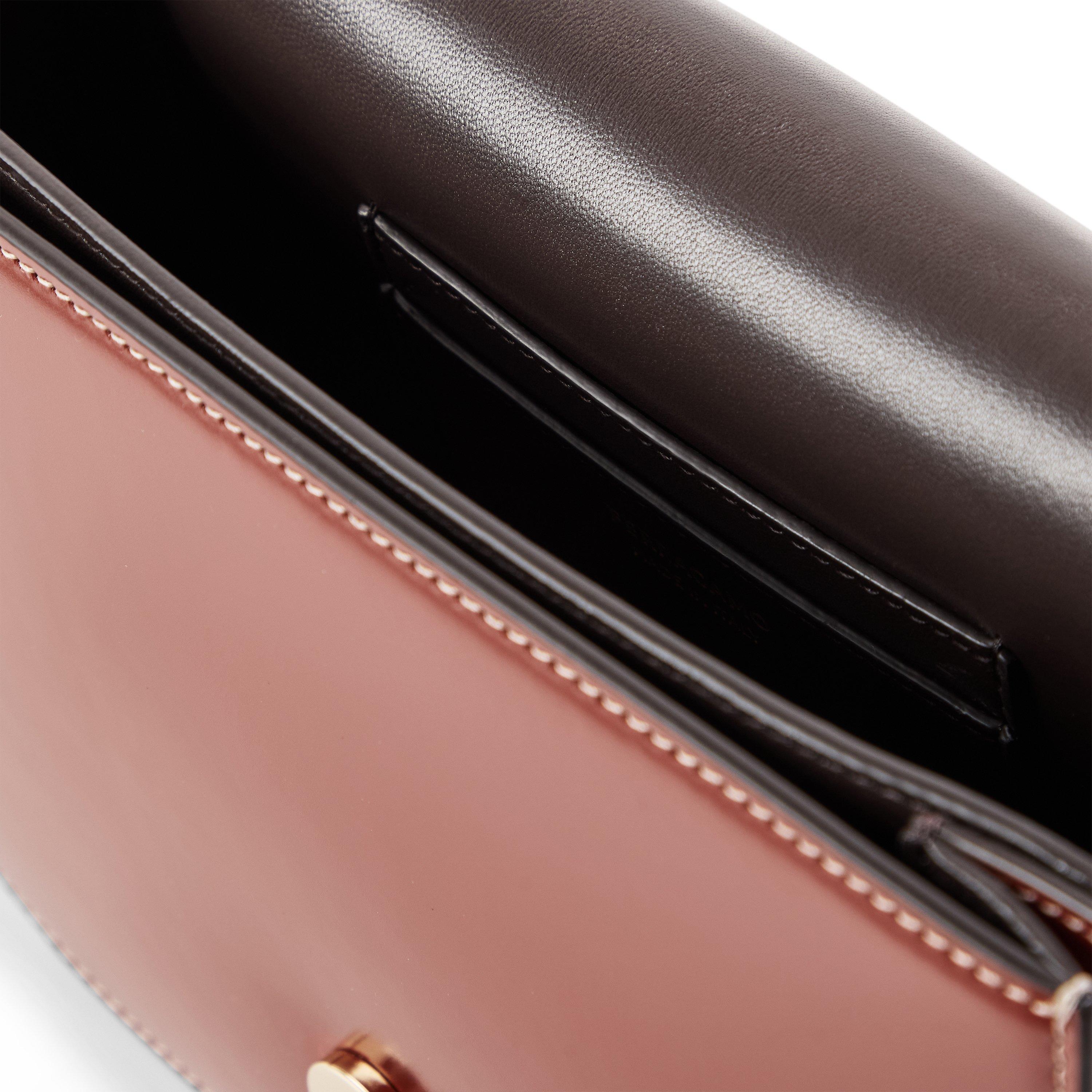 Dark Cognac - Ferragamo - Women's Double G Shoulder Bag - 4