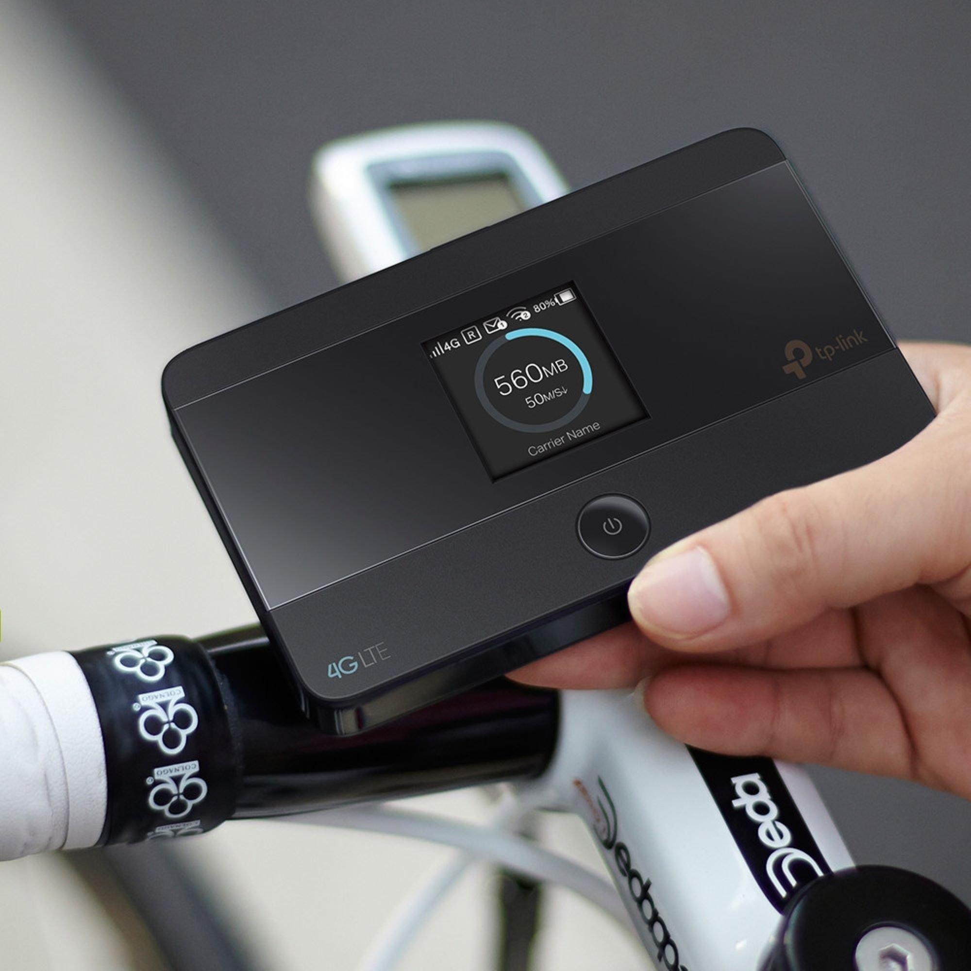 Crna - TP-Link - TP-Link 4G LTE Mobile Wi-Fi - M7350 - 7