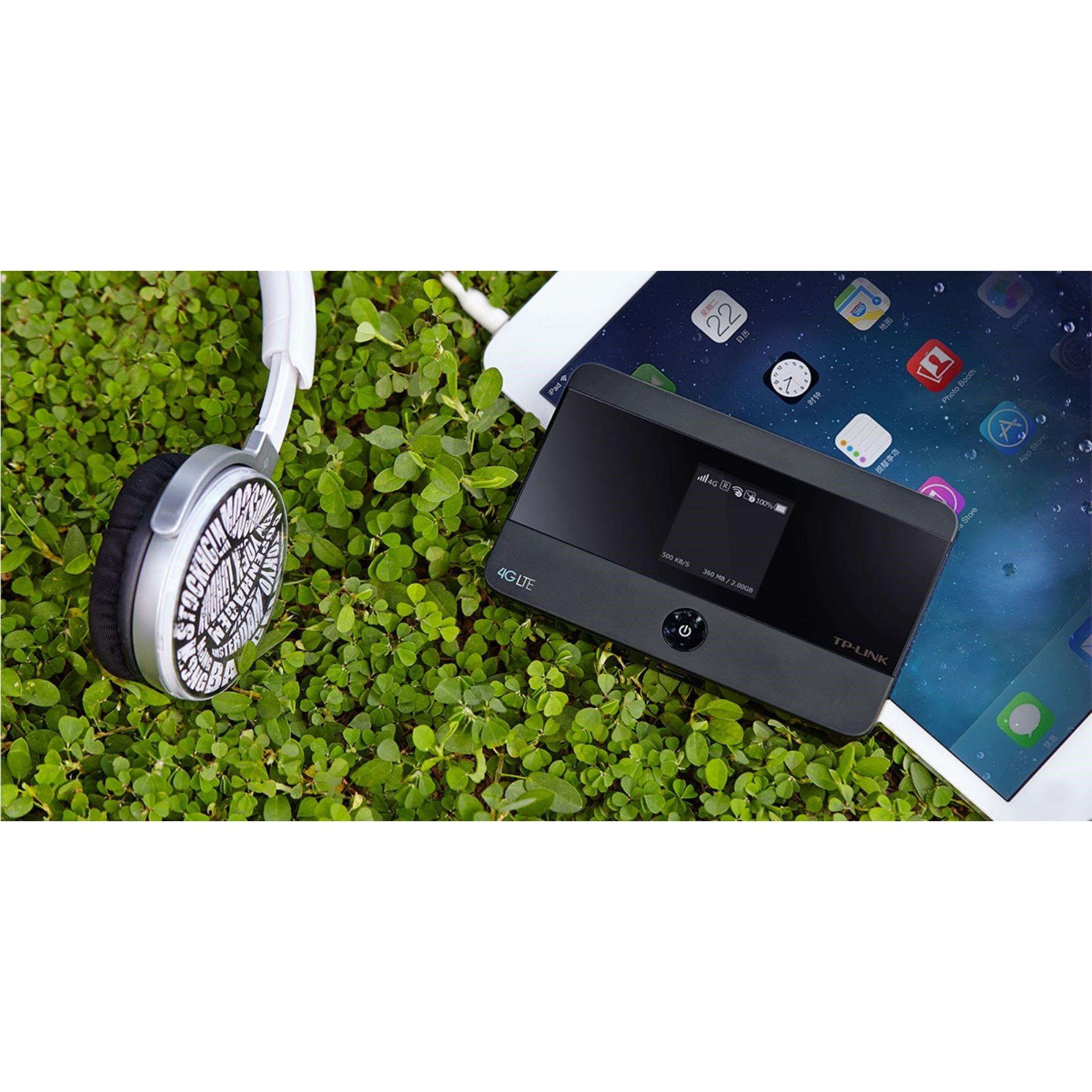 Crna - TP-Link - TP-Link 4G LTE Mobile Wi-Fi - M7350 - 8