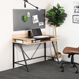 ivinla LEFF Black and Wooden 120cm Desk